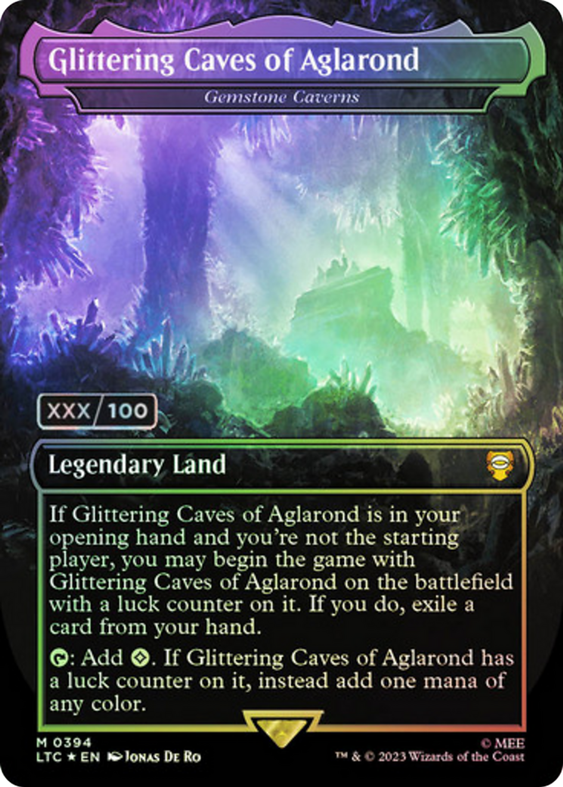 Gemstone Caverns — Tales of Middle-earth Commander — Magic: The Gathering