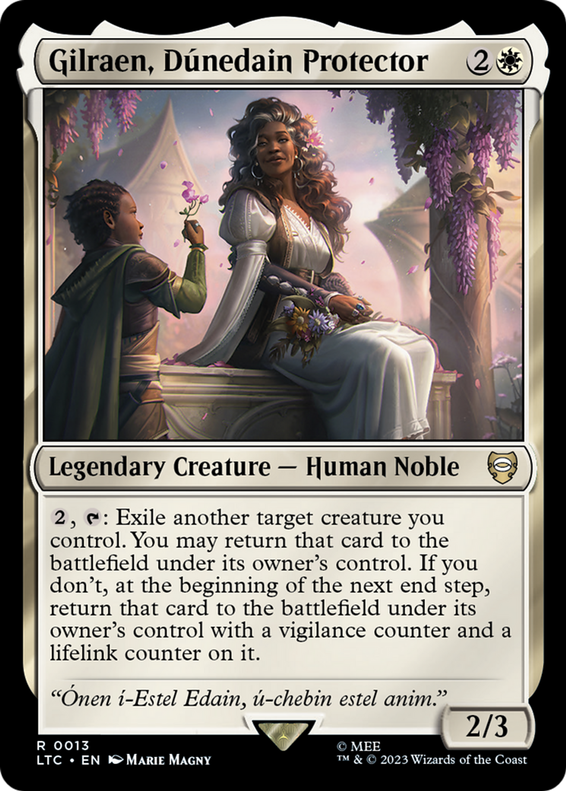 Gilraen, Dúnedain Protector — Tales of Middle-earth Commander — Magic: The Gathering