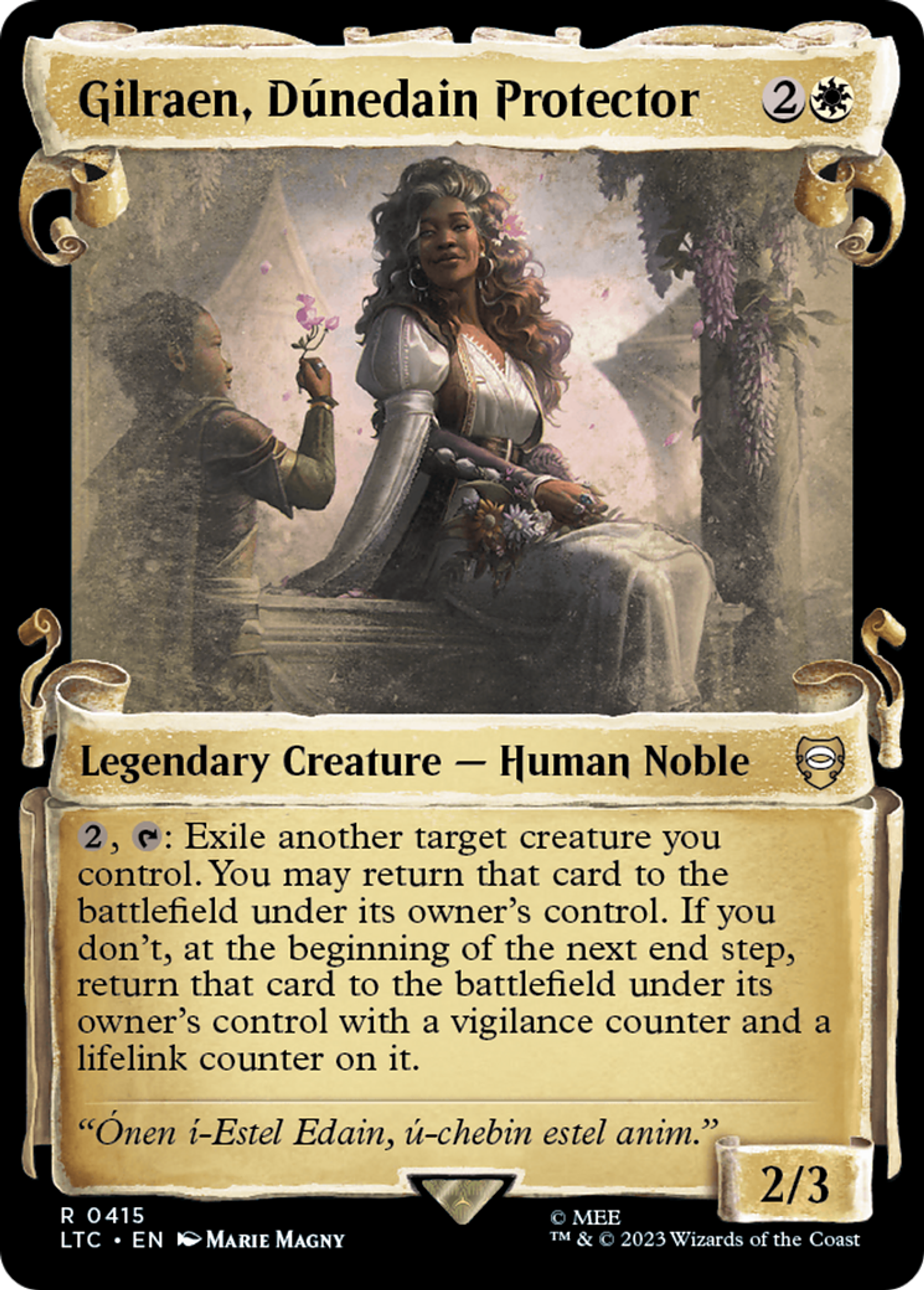 Gilraen, Dúnedain Protector — Tales of Middle-earth Commander — Magic: The Gathering