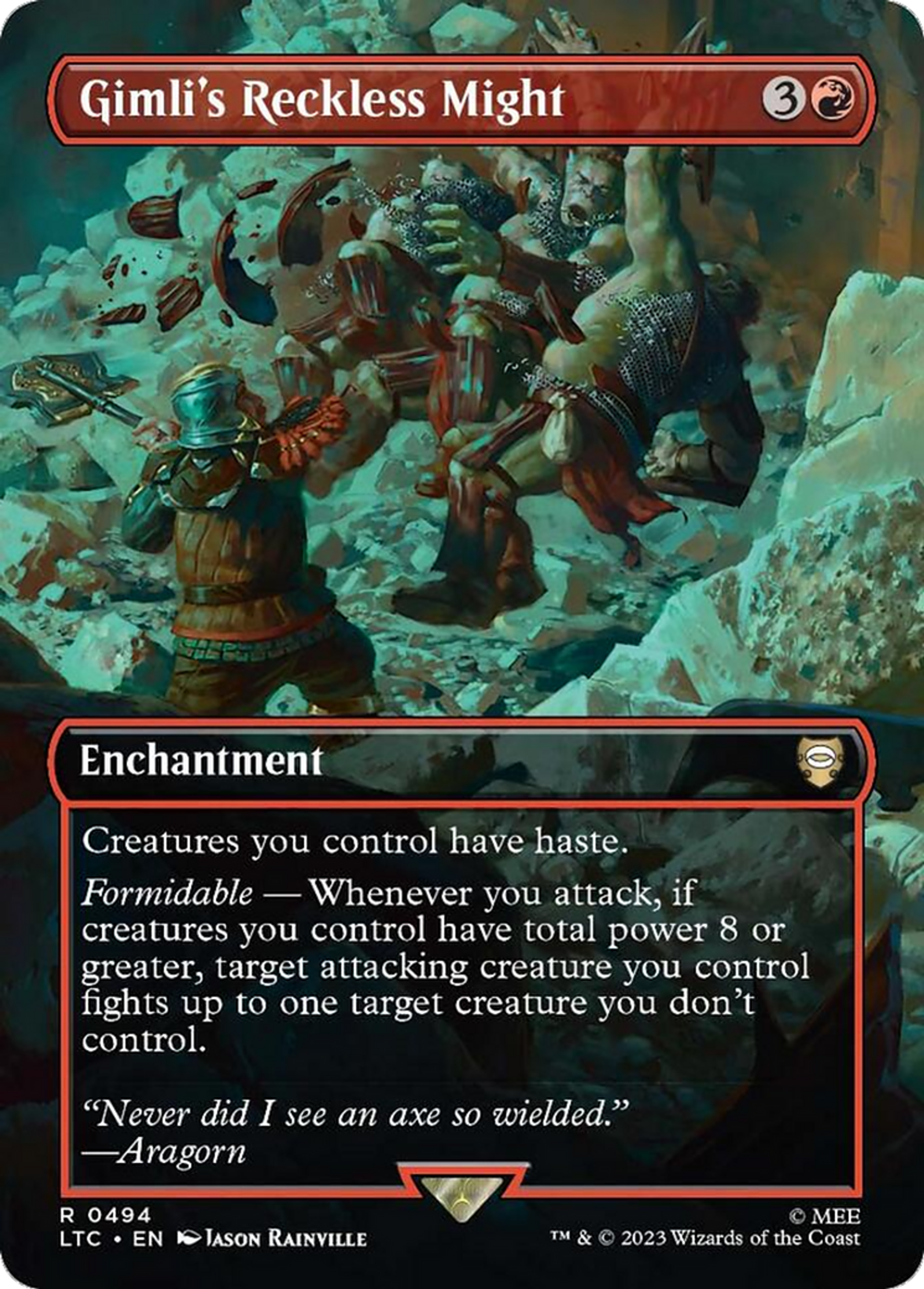 Gimli's Reckless Might — Tales of Middle-earth Commander — Magic: The Gathering