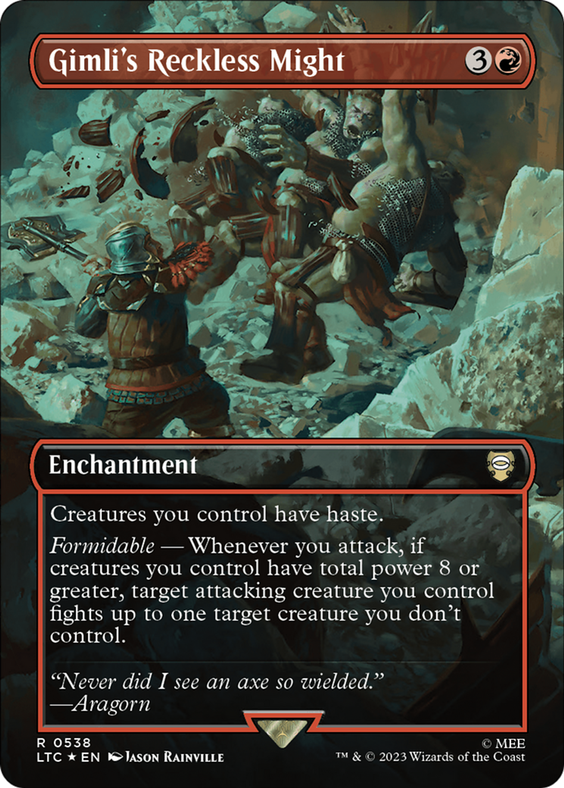 Gimli's Reckless Might — Tales of Middle-earth Commander — Magic: The Gathering
