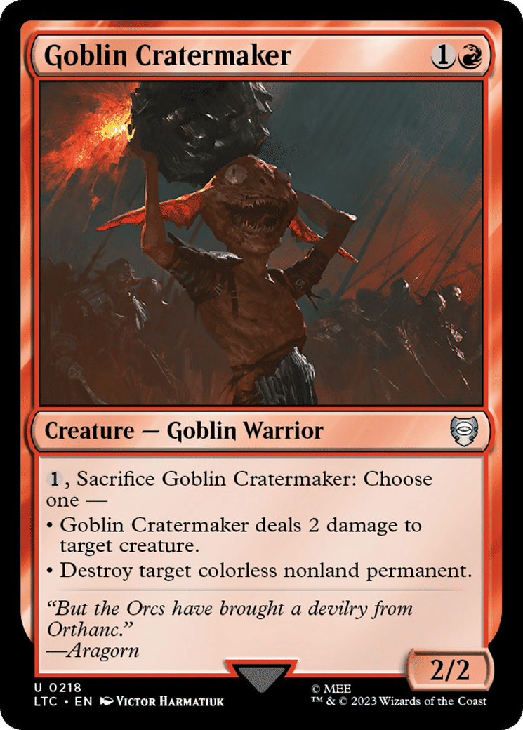 Goblin Cratermaker — Tales of Middle-earth Commander — Magic: The Gathering
