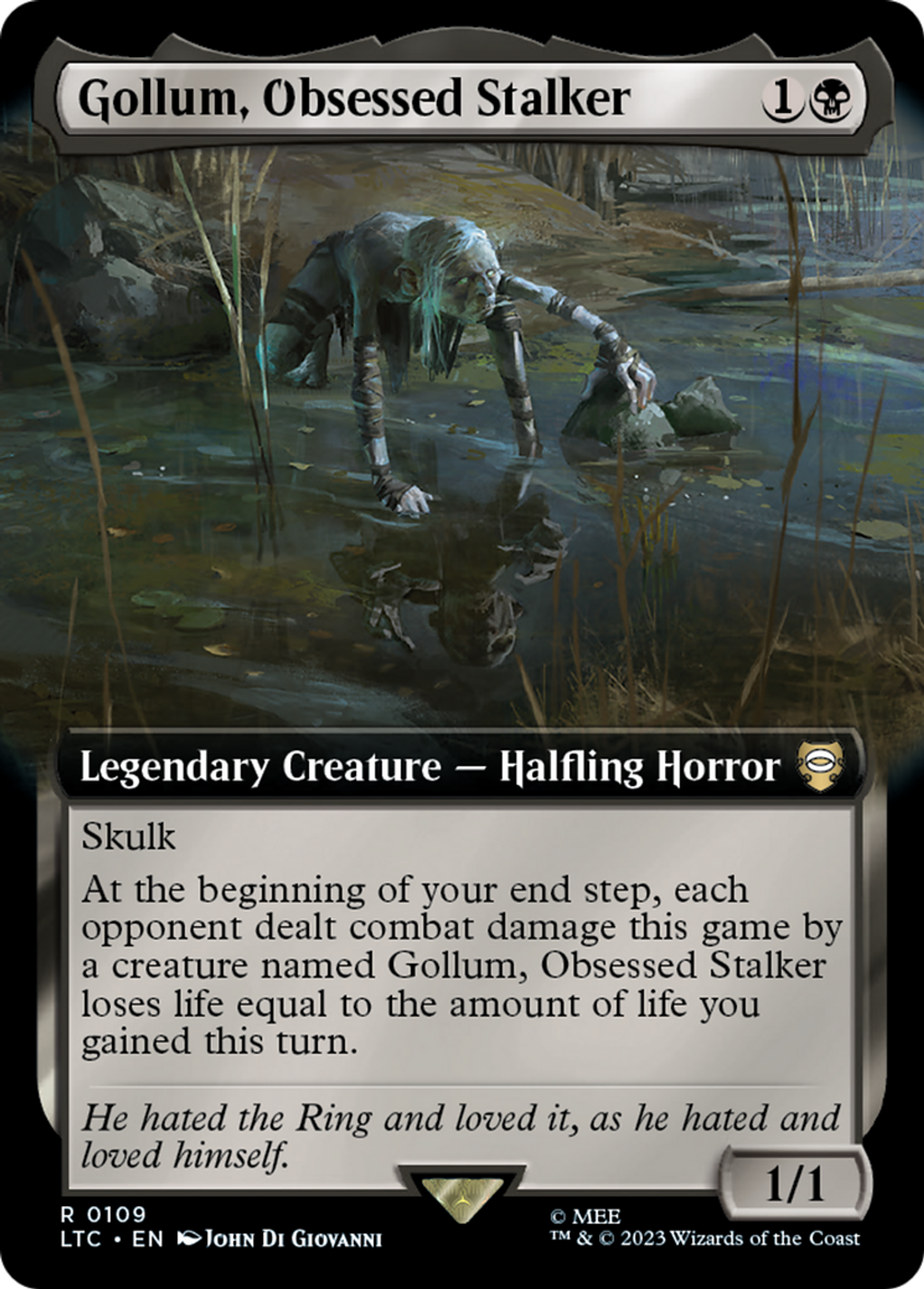 Gollum, Obsessed Stalker — Tales of Middle-earth Commander — Magic: The Gathering