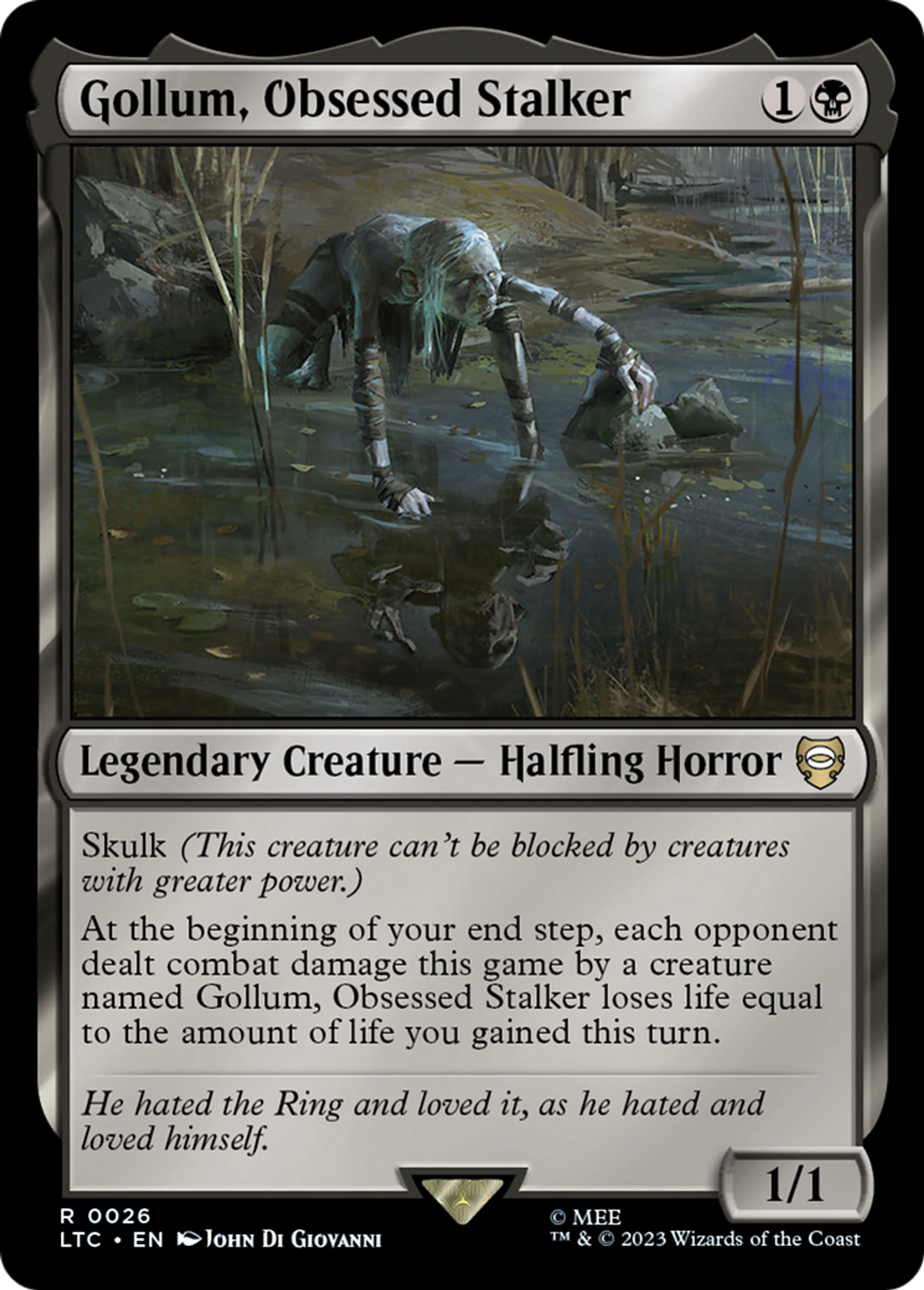 Gollum, Obsessed Stalker — Tales of Middle-earth Commander — Magic: The Gathering