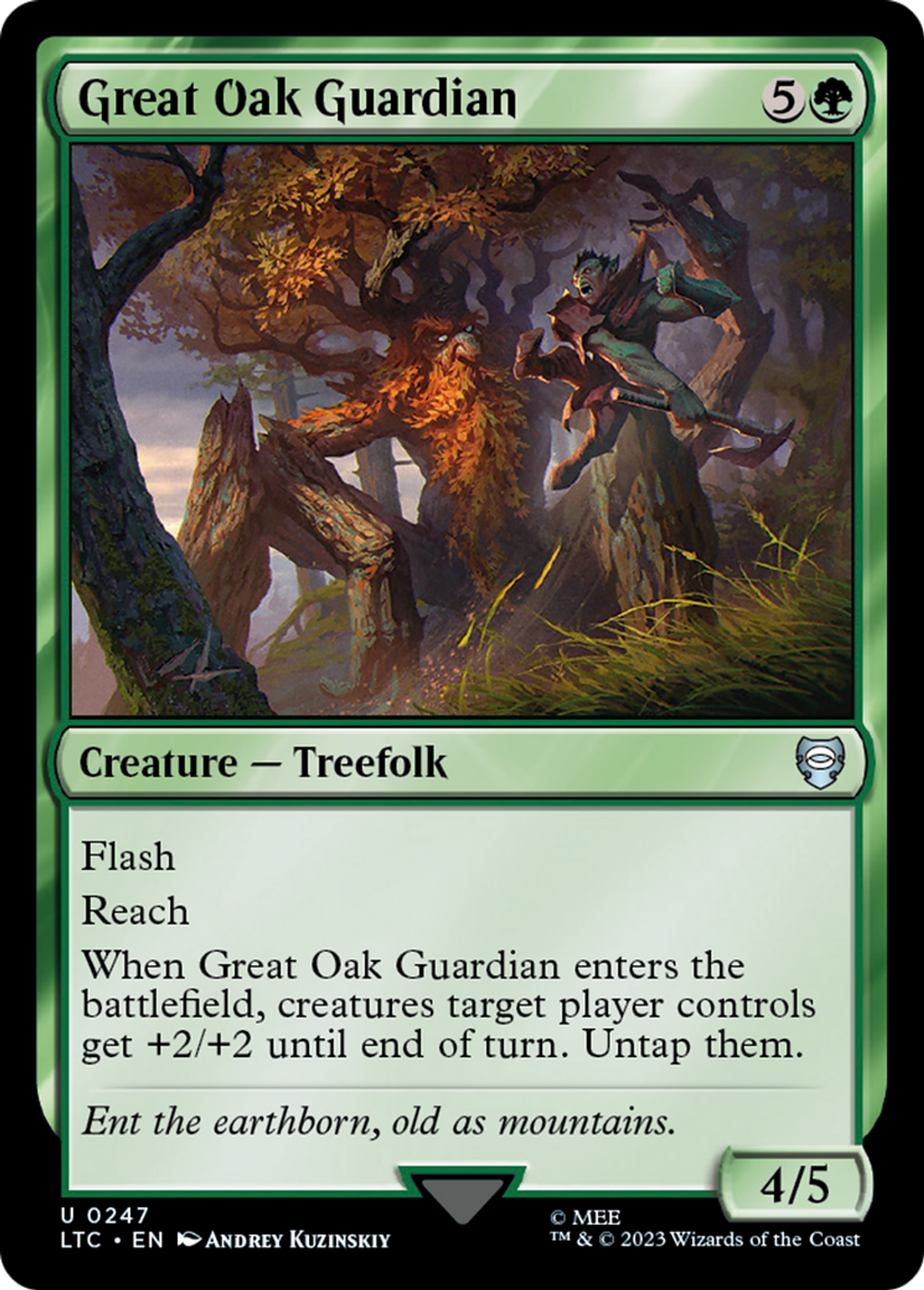 Great Oak Guardian — Tales of Middle-earth Commander — Magic: The Gathering
