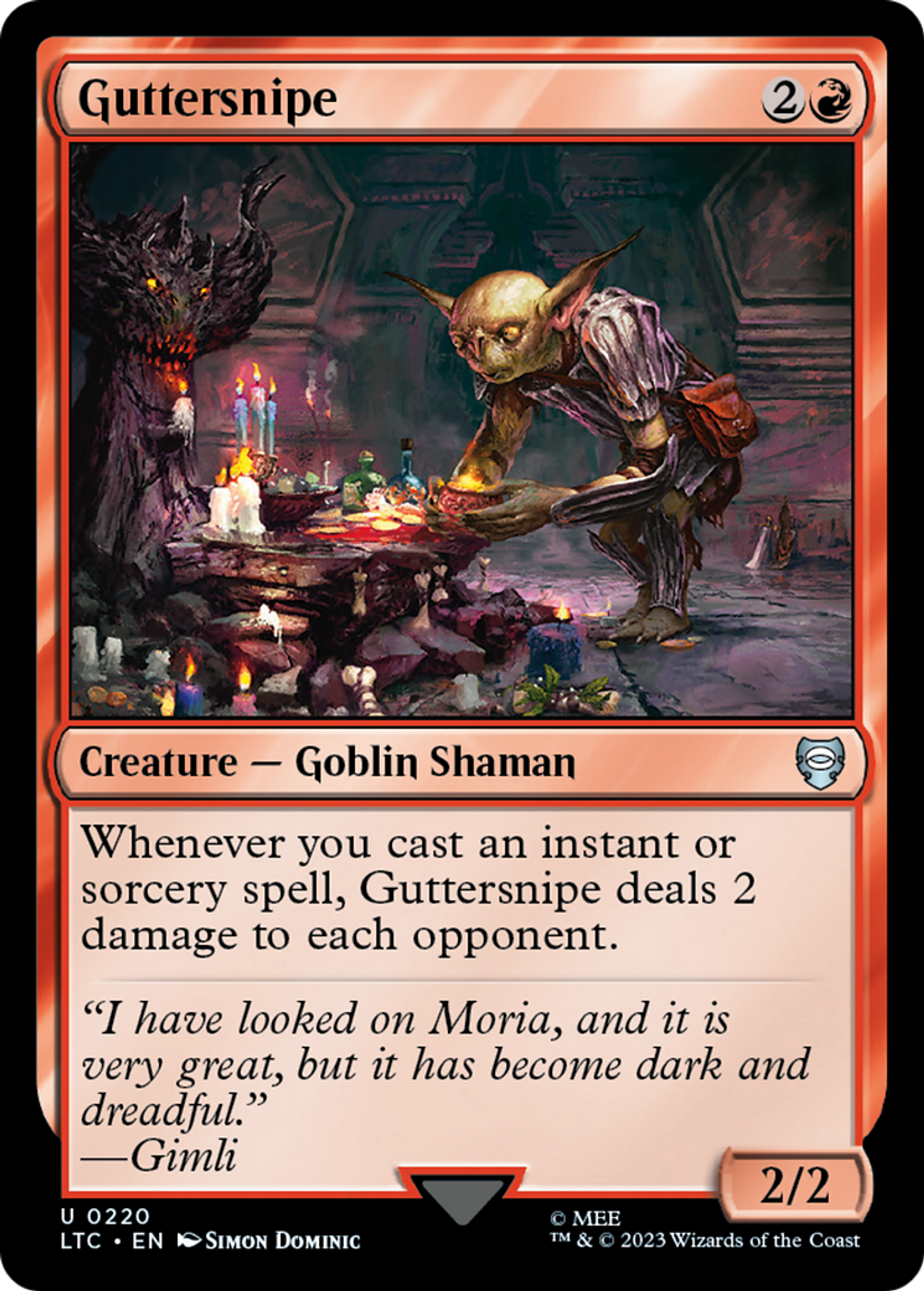 Guttersnipe — Tales of Middle-earth Commander — Magic: The Gathering