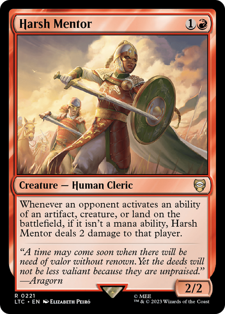 Harsh Mentor — Tales of Middle-earth Commander — Magic: The Gathering