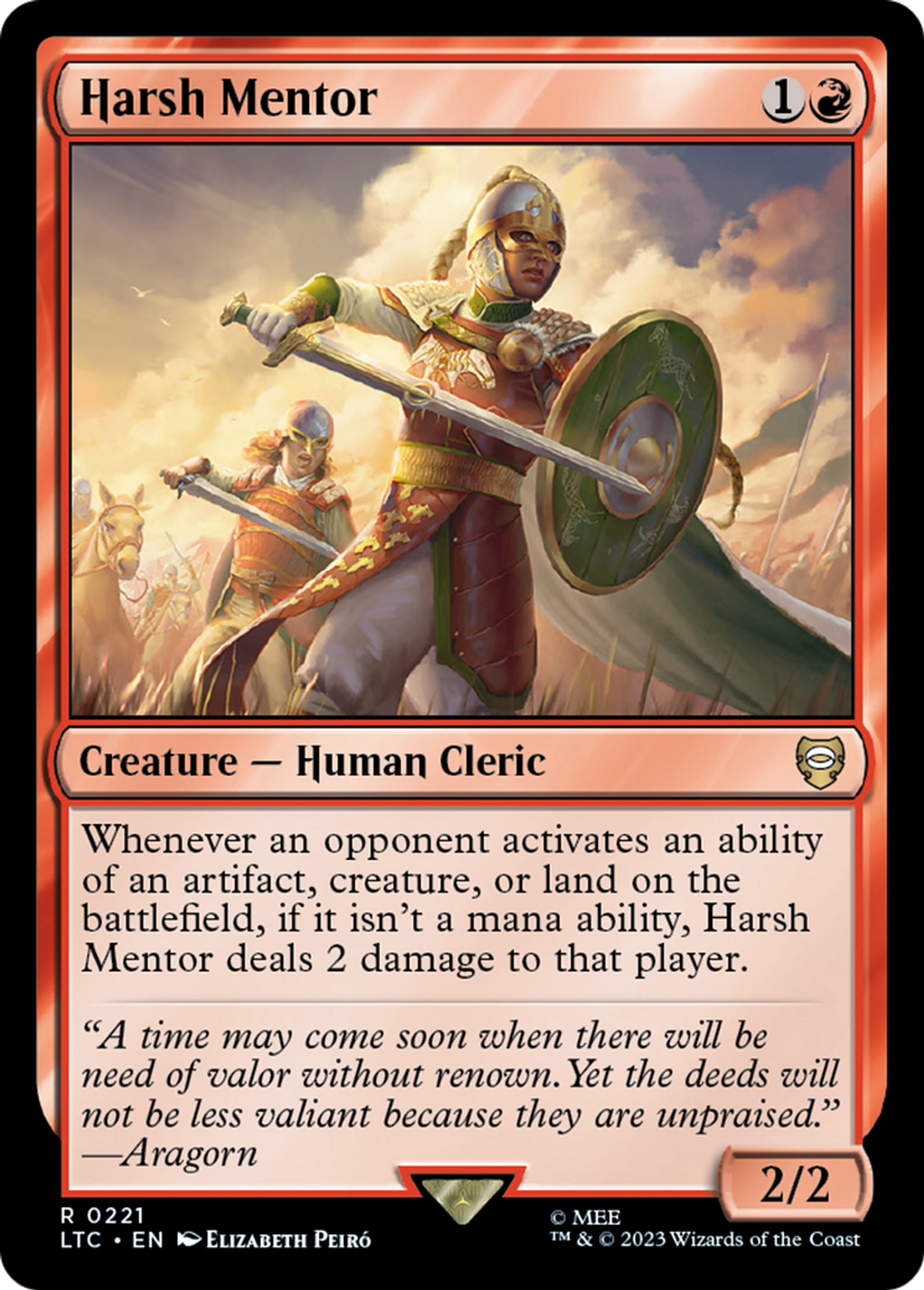 Harsh Mentor — Tales of Middle-earth Commander — Magic: The Gathering