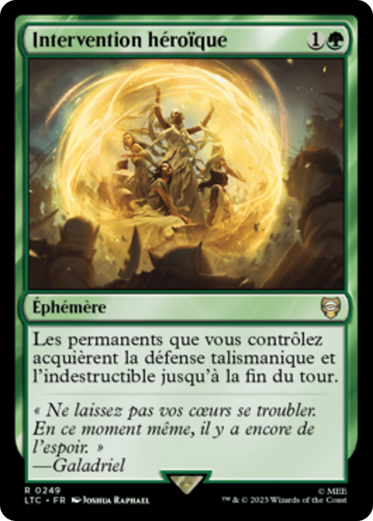 Intervention héroïque — Tales of Middle-earth Commander — Magic: The Gathering