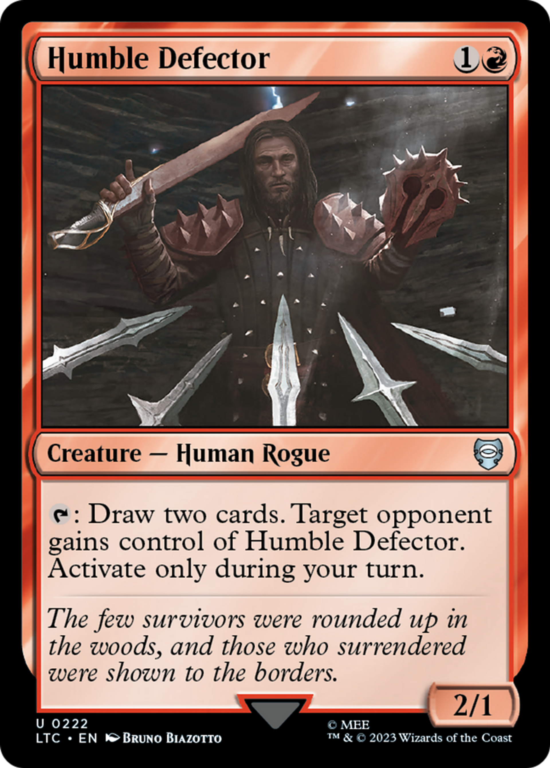 Humble Defector — Tales of Middle-earth Commander — Magic: The Gathering