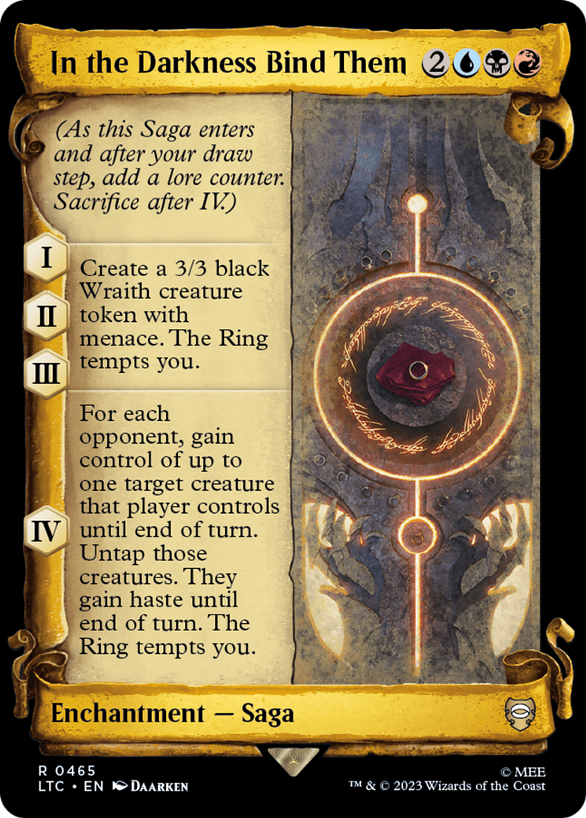 In the Darkness Bind Them — Tales of Middle-earth Commander — Magic: The Gathering