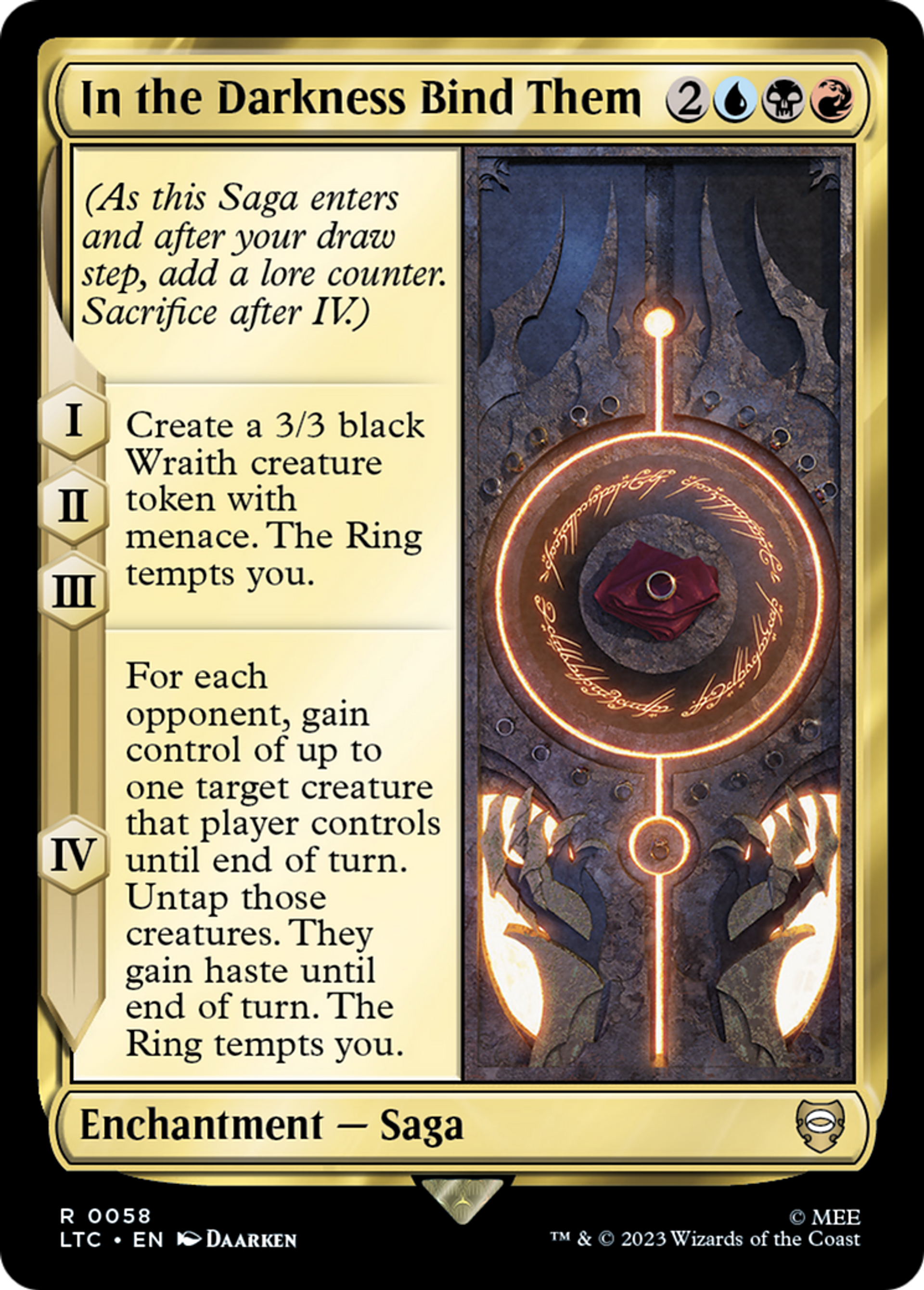 In the Darkness Bind Them — Tales of Middle-earth Commander — Magic: The Gathering