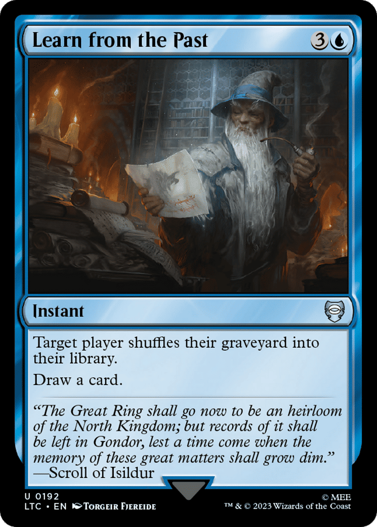 Learn from the Past — Tales of Middle-earth Commander — Magic: The Gathering