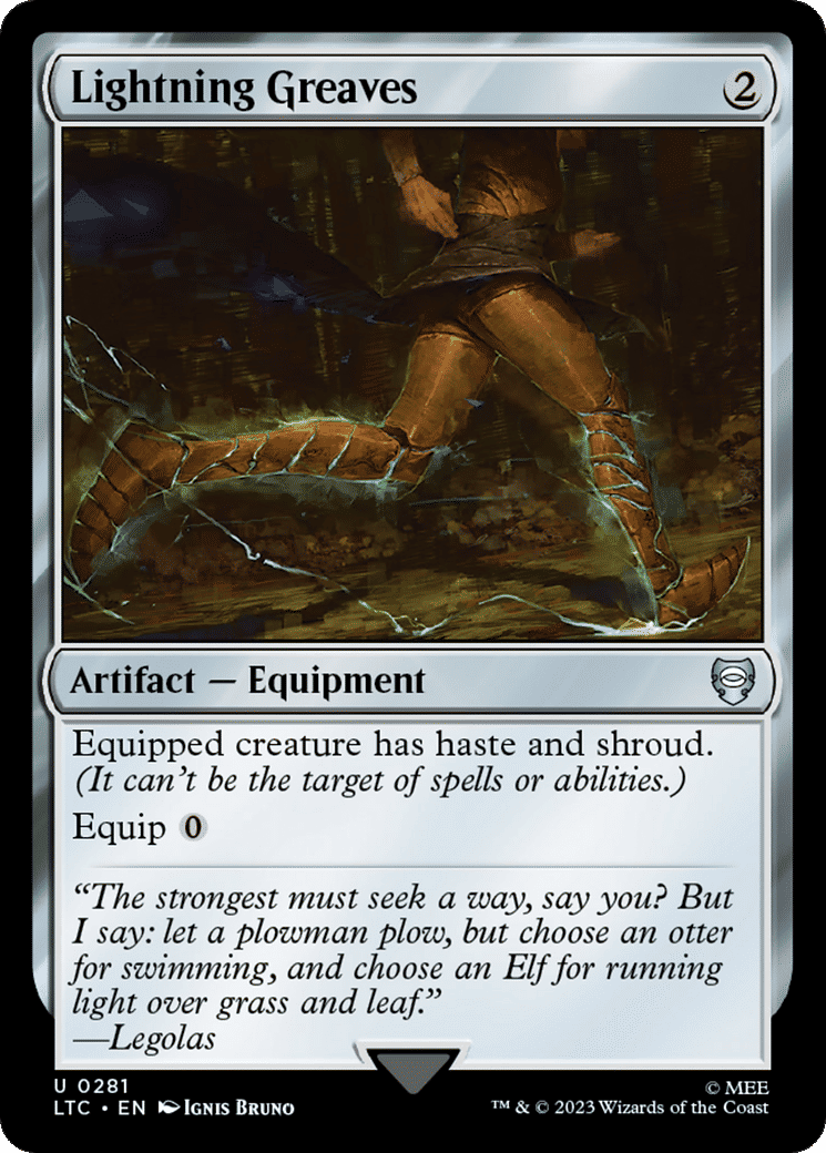 Lightning Greaves — Tales of Middle-earth Commander — Magic: The Gathering
