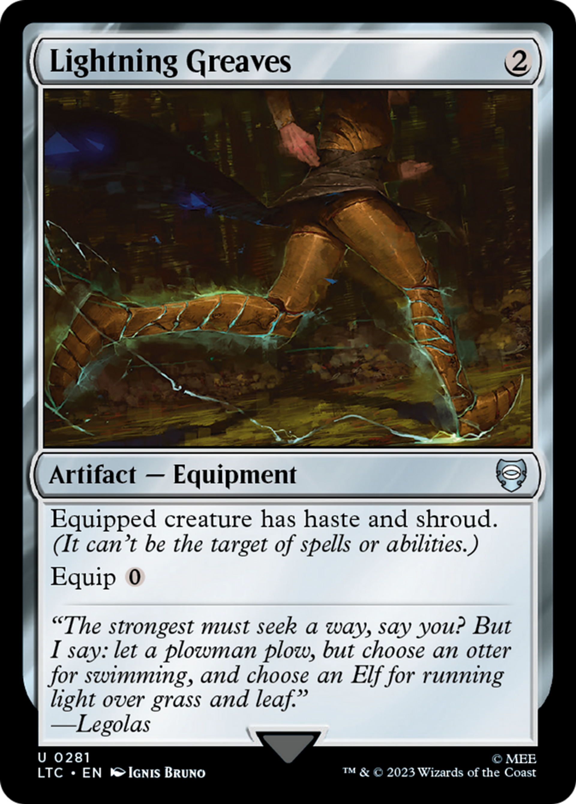 Lightning Greaves — Tales of Middle-earth Commander — Magic: The Gathering