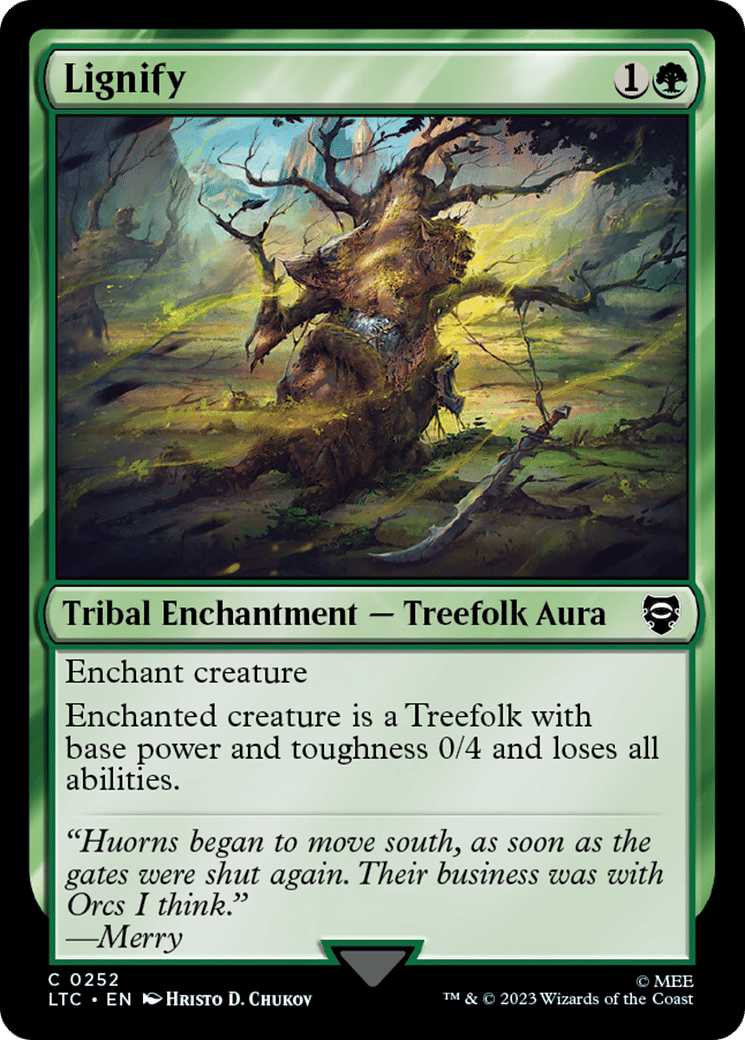 Lignify — Tales of Middle-earth Commander — Magic: The Gathering