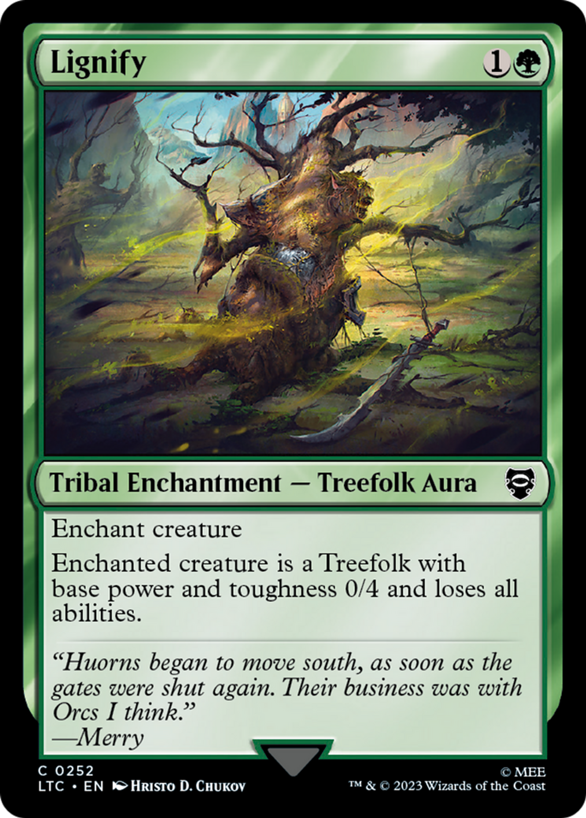 Lignify — Tales of Middle-earth Commander — Magic: The Gathering