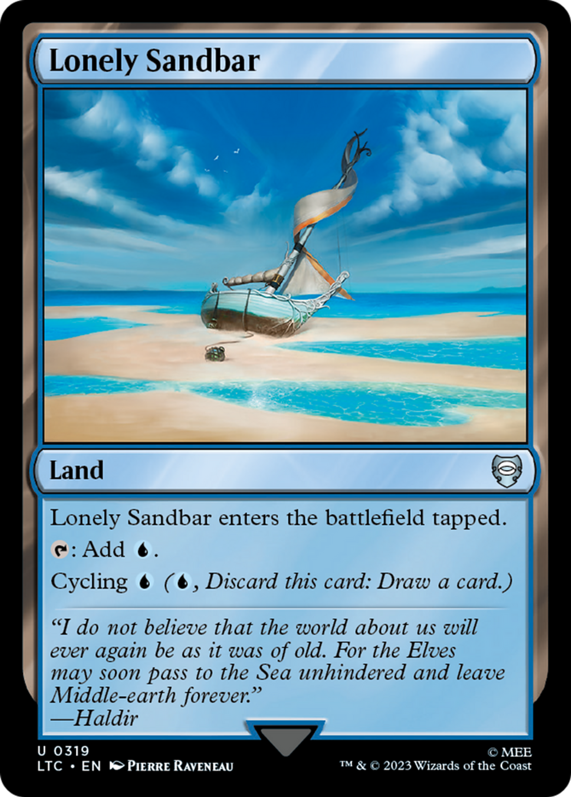 Lonely Sandbar — Tales of Middle-earth Commander — Magic: The Gathering