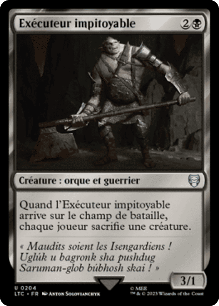 Exécuteur impitoyable — Tales of Middle-earth Commander — Magic: The Gathering
