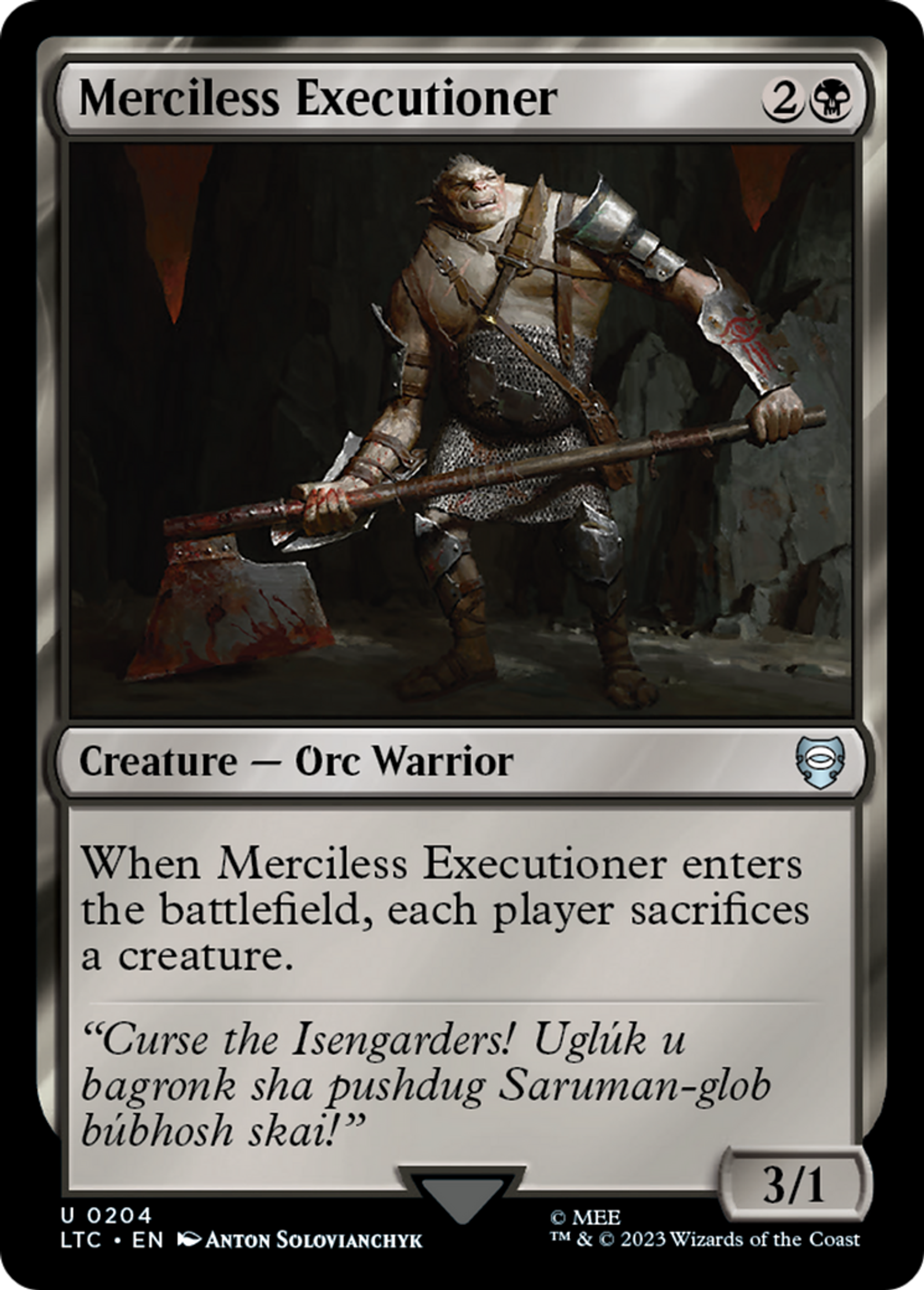 Merciless Executioner — Tales of Middle-earth Commander — Magic: The Gathering