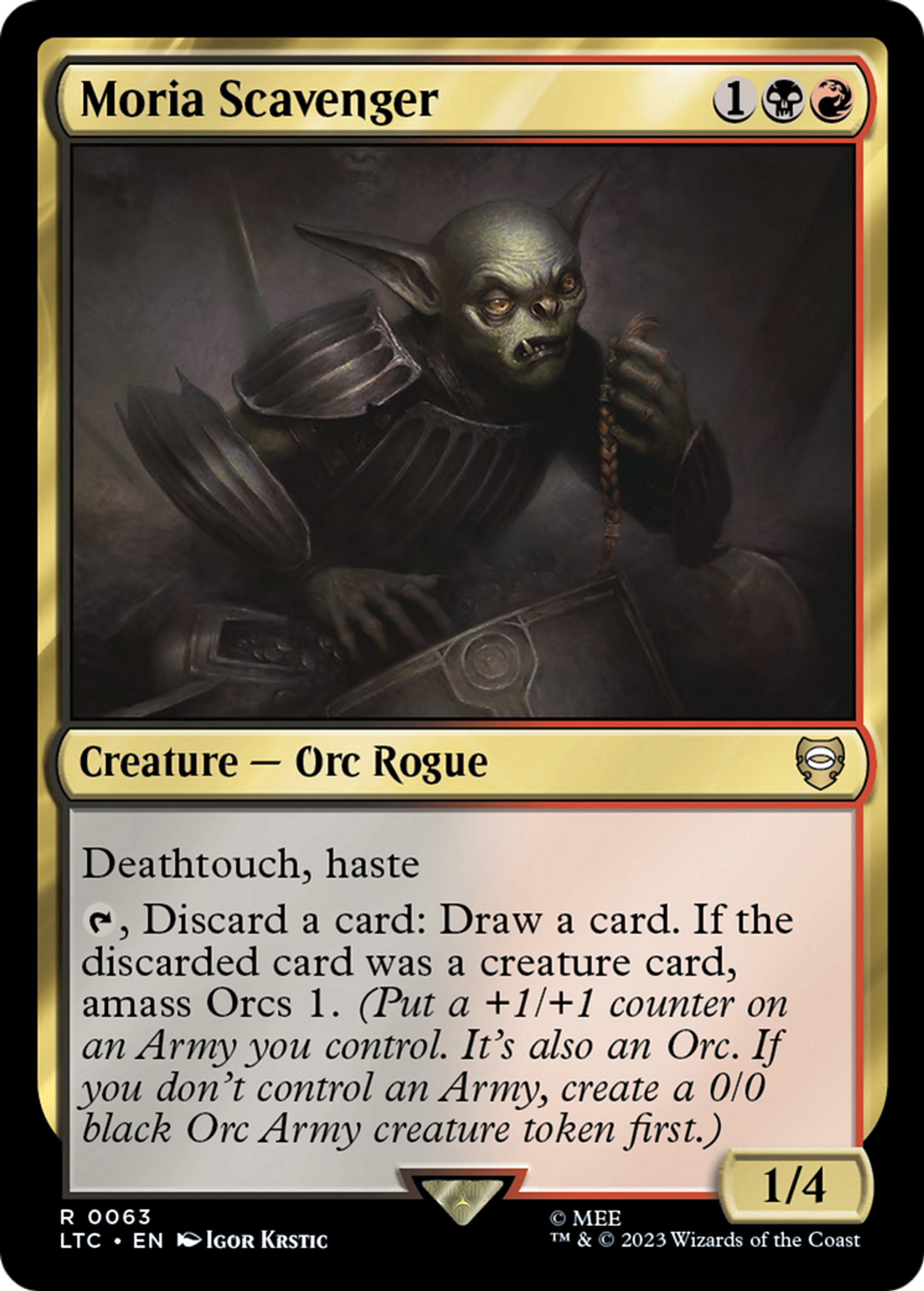Moria Scavenger — Tales of Middle-earth Commander — Magic: The Gathering