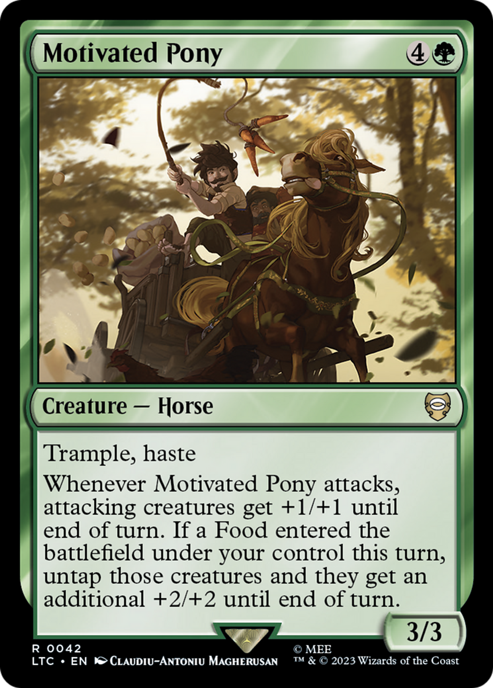 Motivated Pony — Tales of Middle-earth Commander — Magic: The Gathering
