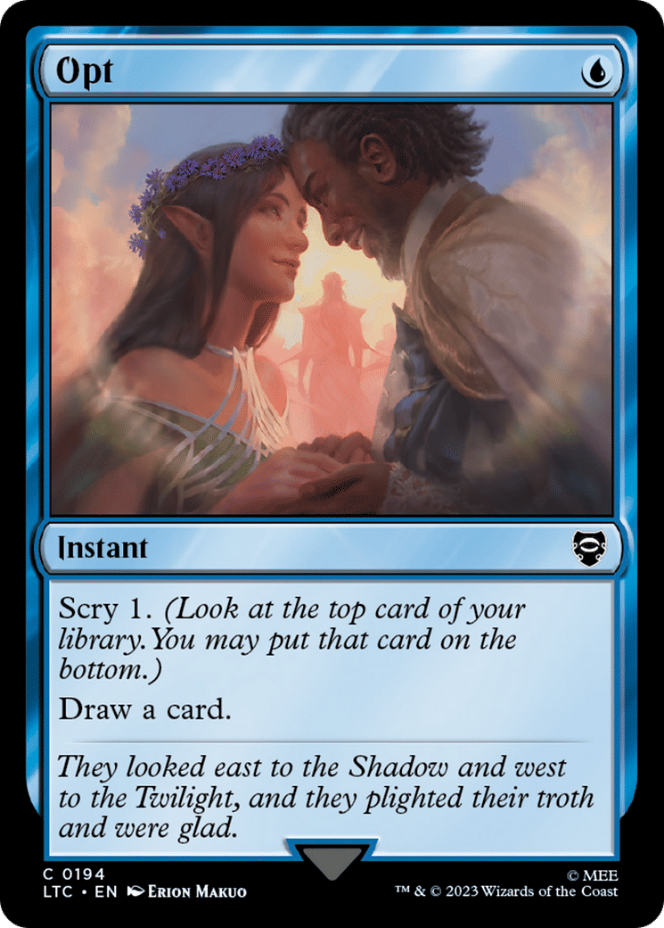 Opt — Tales of Middle-earth Commander — Magic: The Gathering