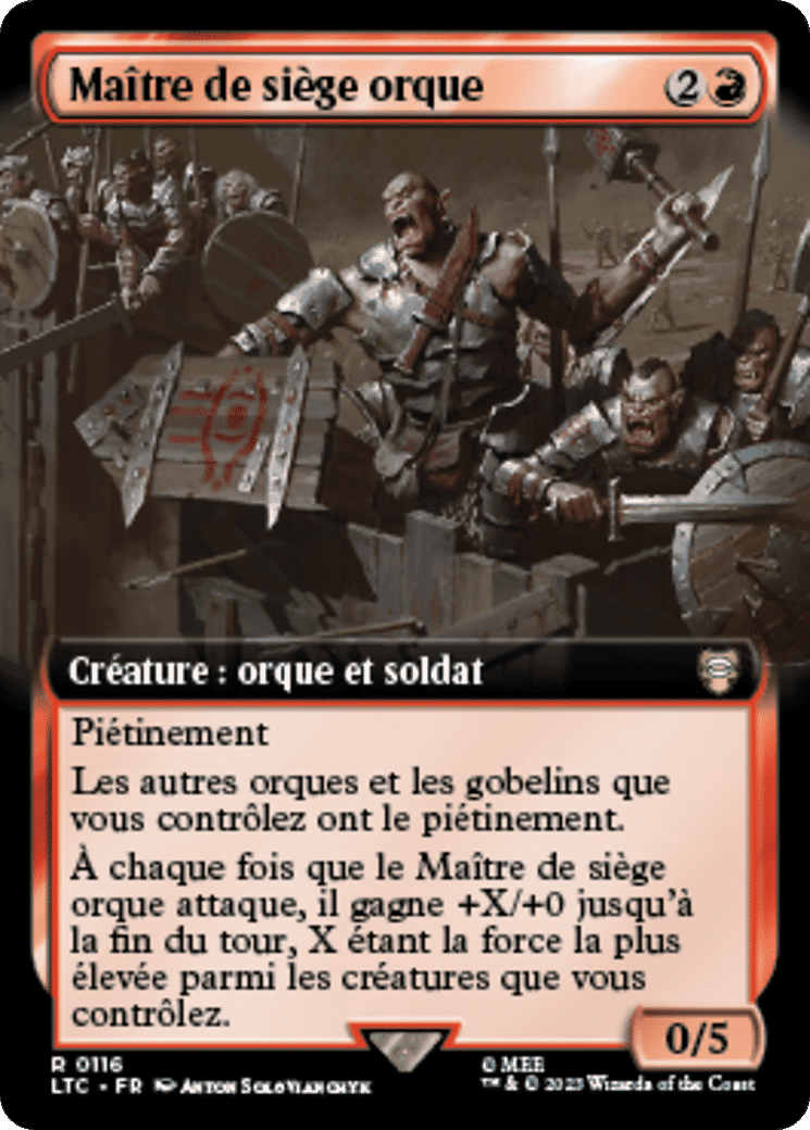 Maître de siège orque — Tales of Middle-earth Commander — Magic: The Gathering