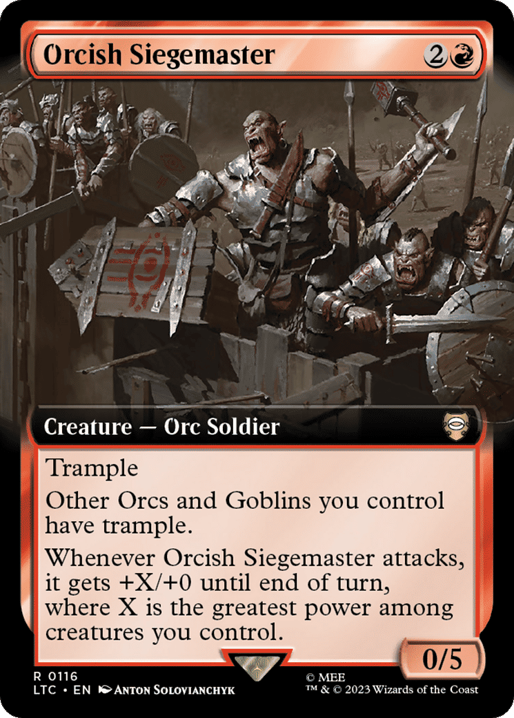 Orcish Siegemaster — Tales of Middle-earth Commander — Magic: The Gathering