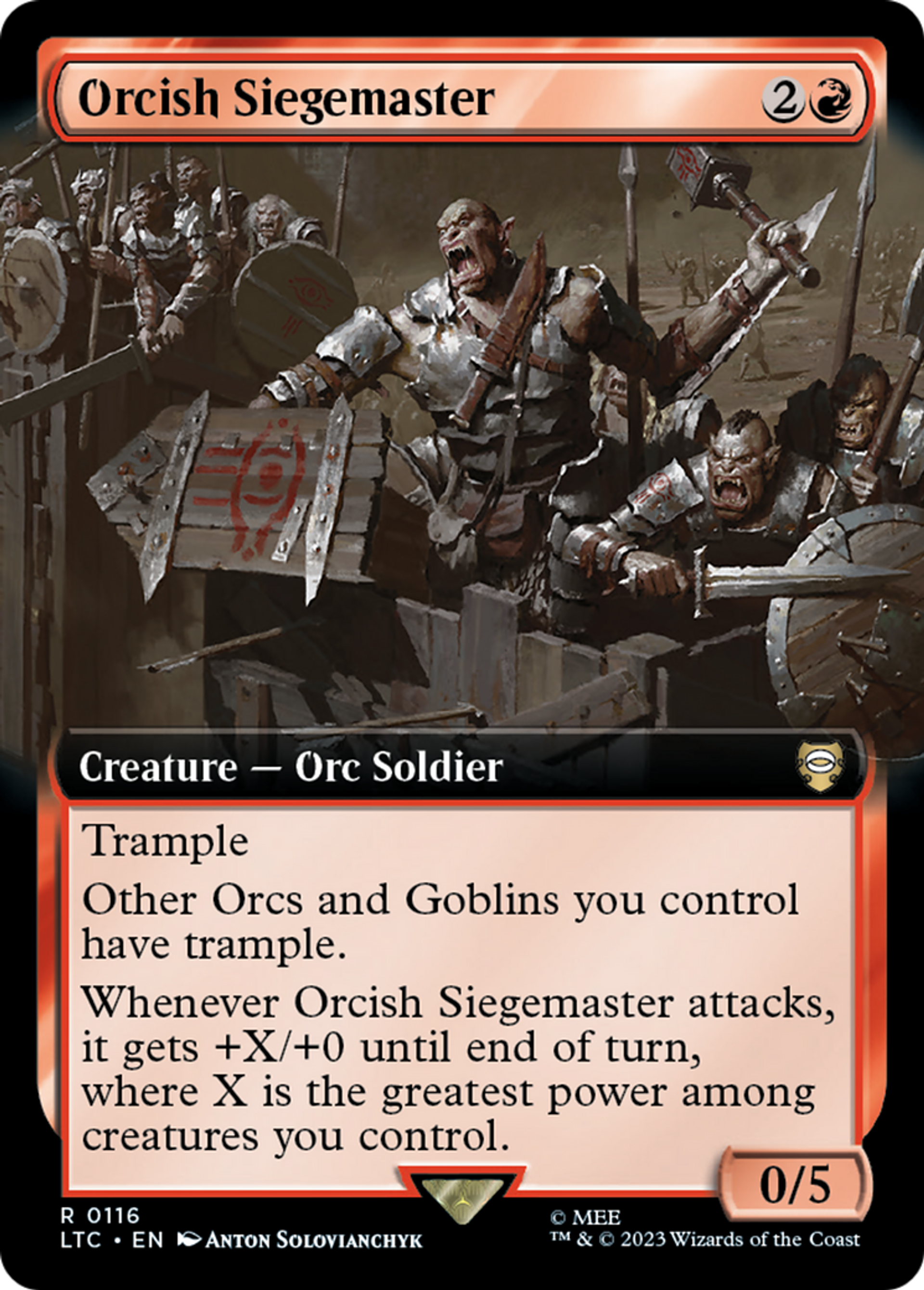Orcish Siegemaster — Tales of Middle-earth Commander — Magic: The Gathering