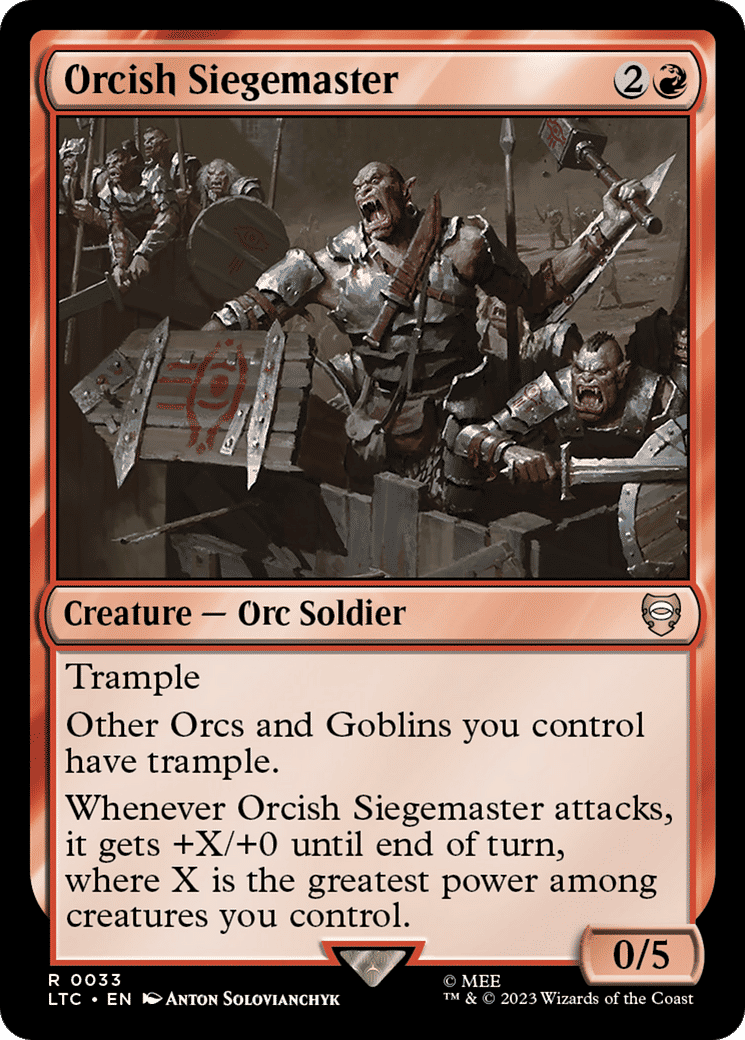 Orcish Siegemaster — Tales of Middle-earth Commander — Magic: The Gathering
