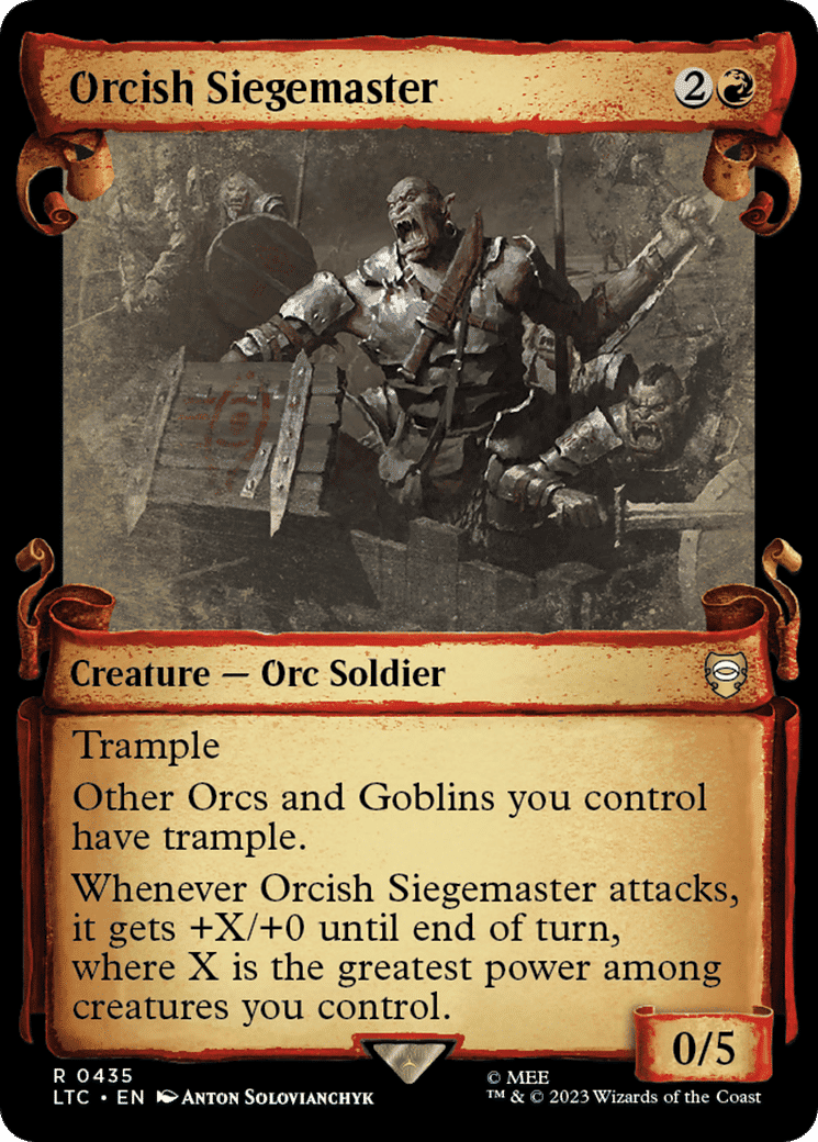 Orcish Siegemaster from Tales of Middle-earth Commander - Magic: The Gathering