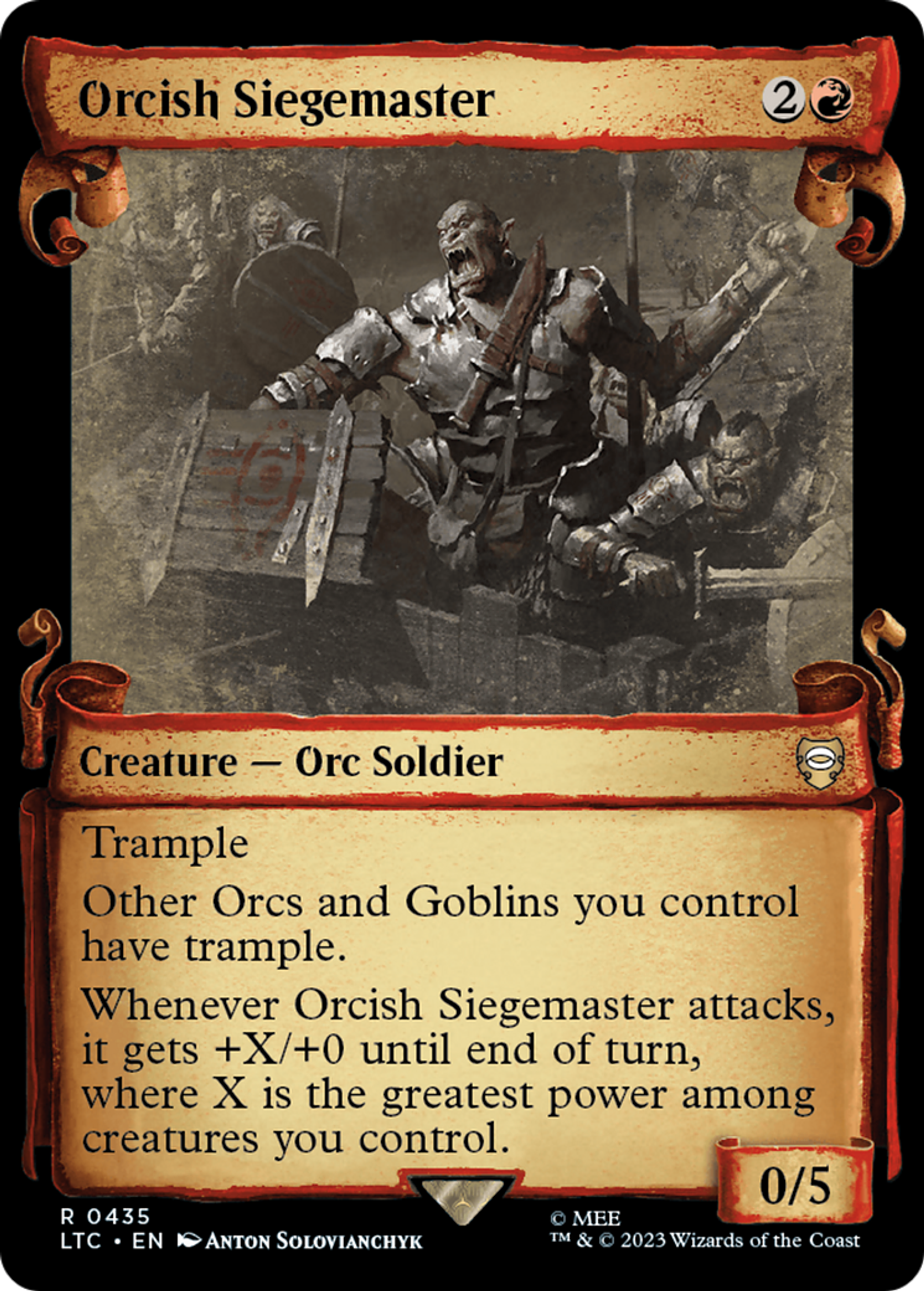 Orcish Siegemaster — Tales of Middle-earth Commander — Magic: The Gathering