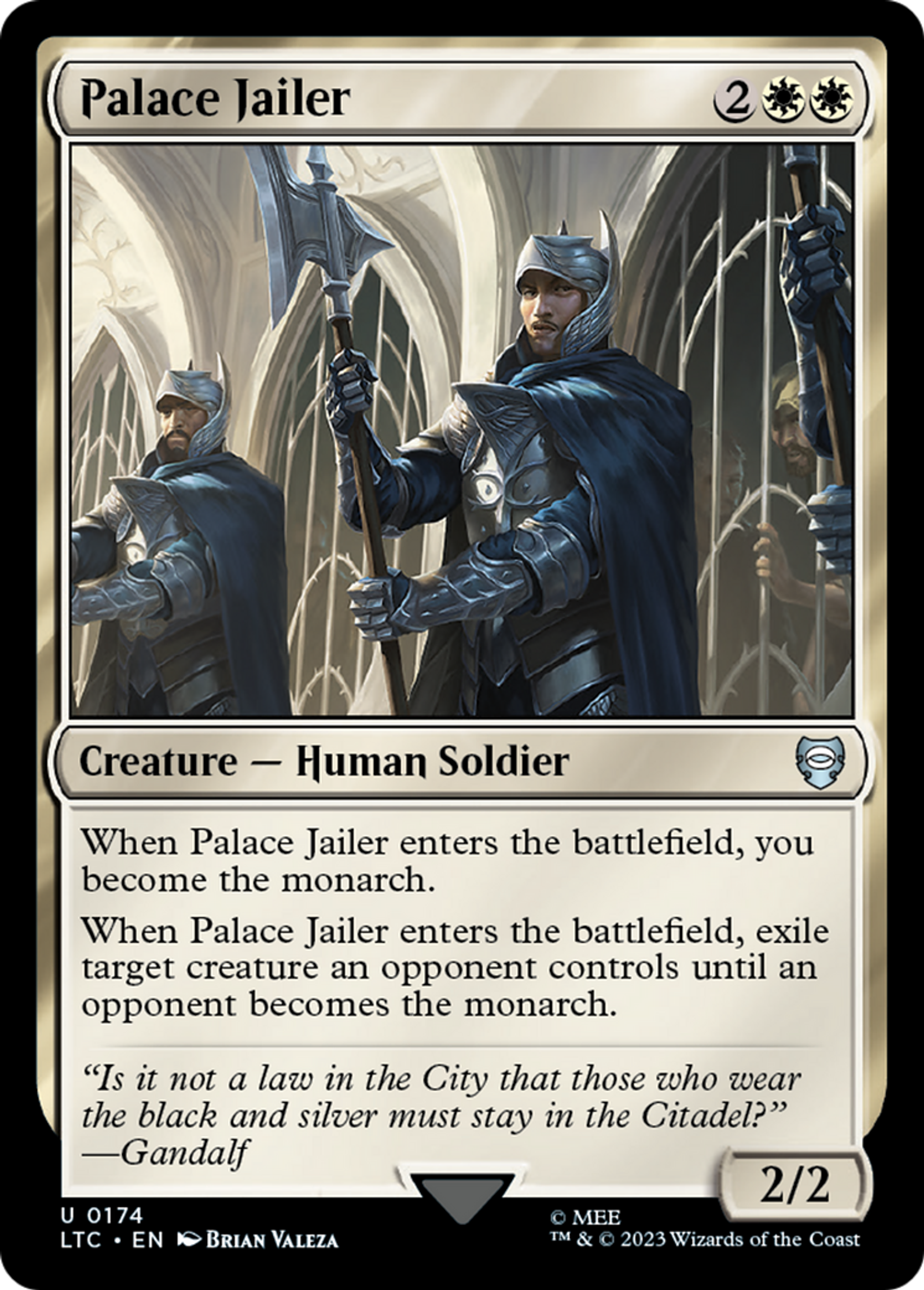 Palace Jailer — Tales of Middle-earth Commander — Magic: The Gathering