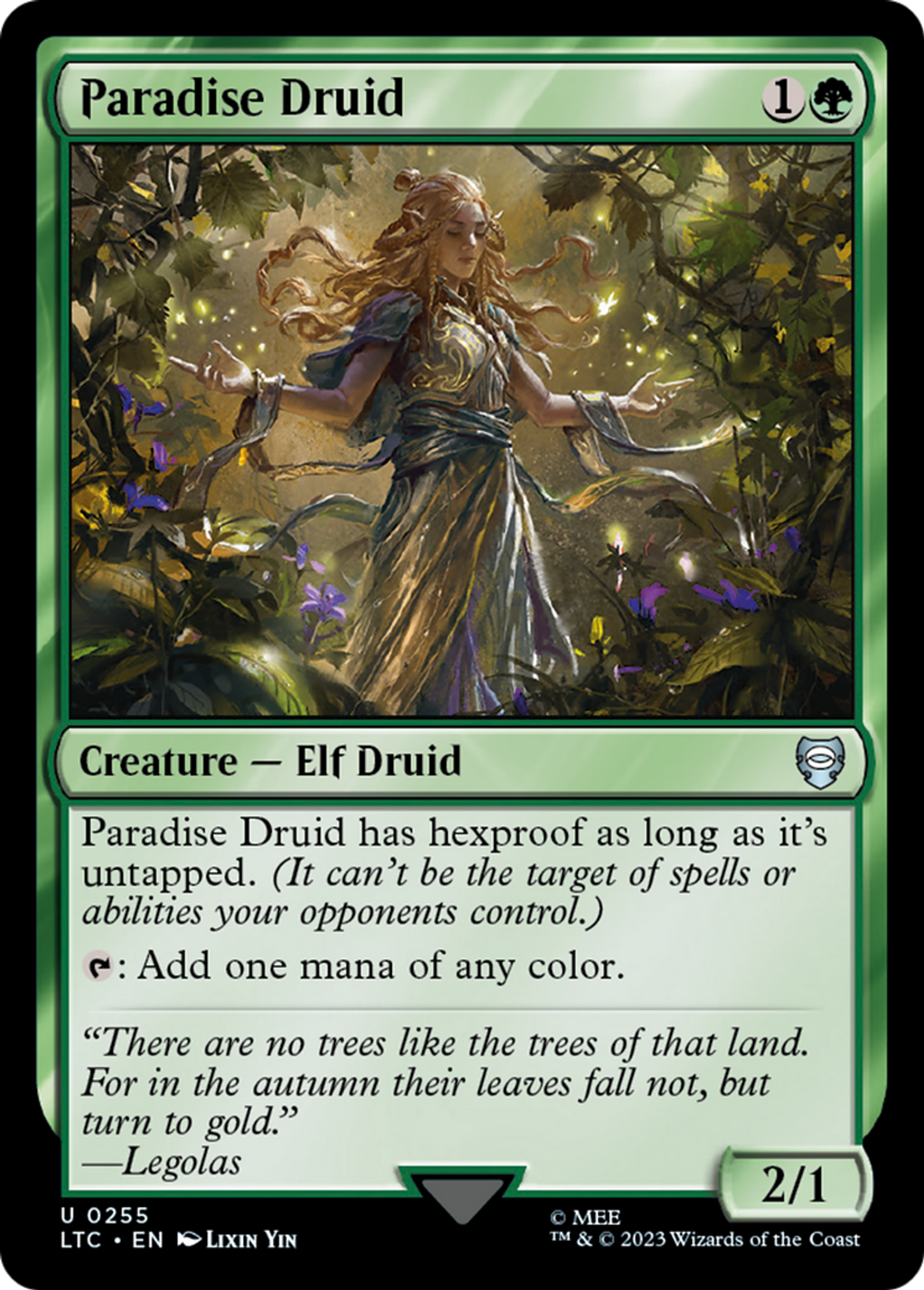 Paradise Druid — Tales of Middle-earth Commander — Magic: The Gathering
