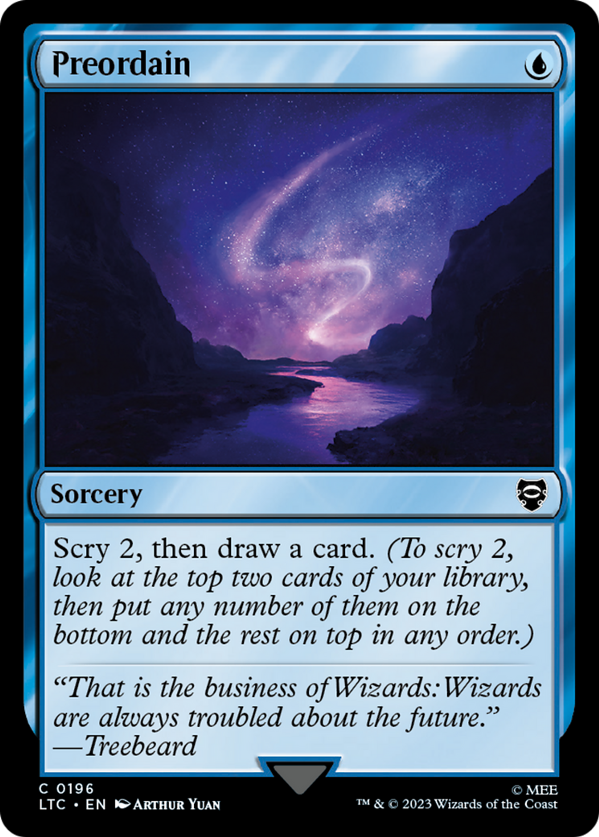 Preordain — Tales of Middle-earth Commander — Magic: The Gathering