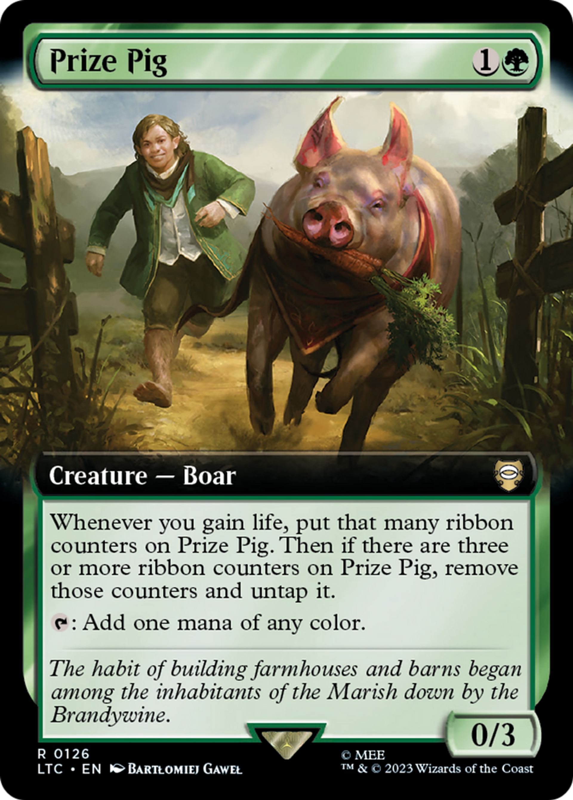 Prize Pig — Tales of Middle-earth Commander — Magic: The Gathering