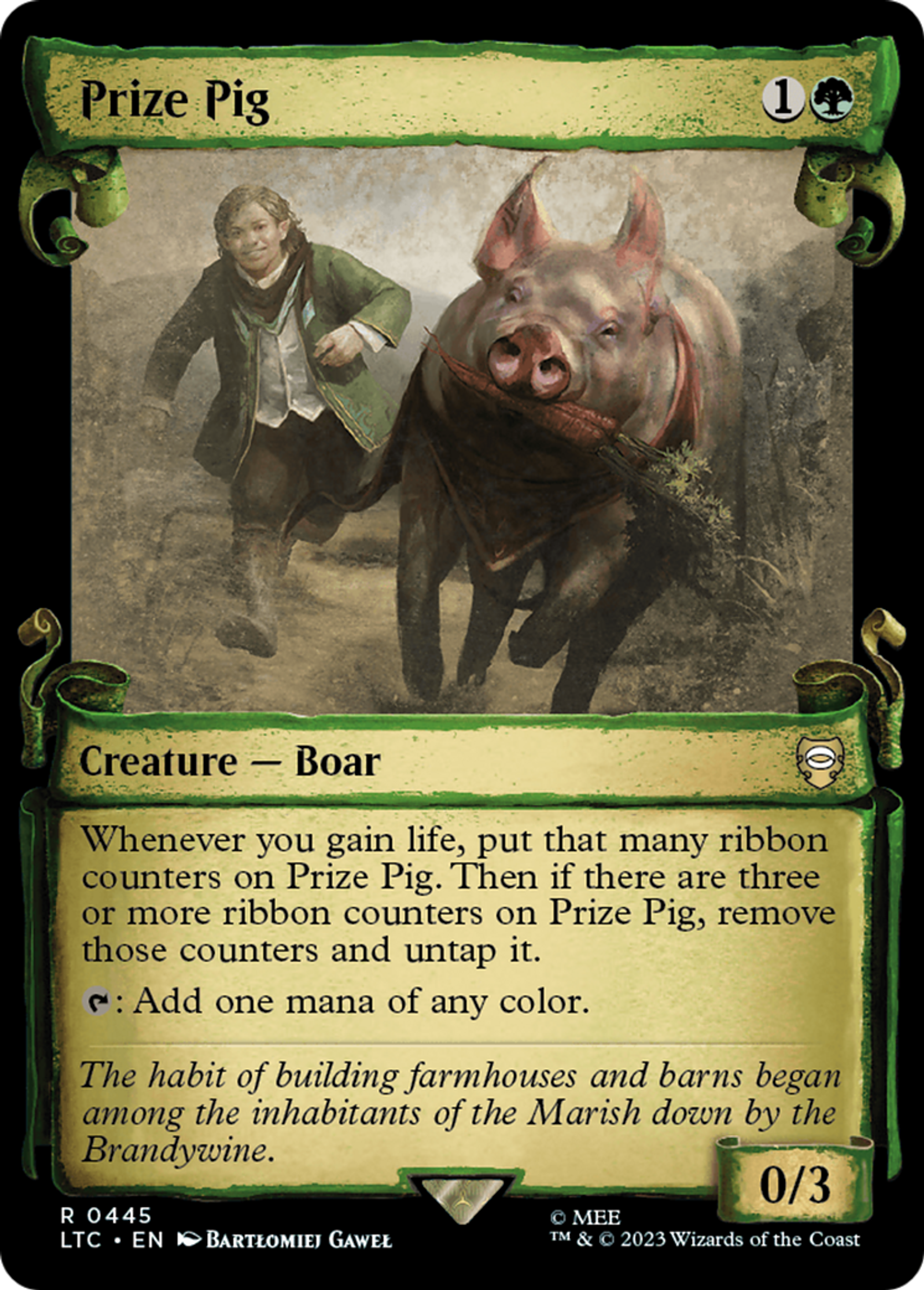Prize Pig — Tales of Middle-earth Commander — Magic: The Gathering