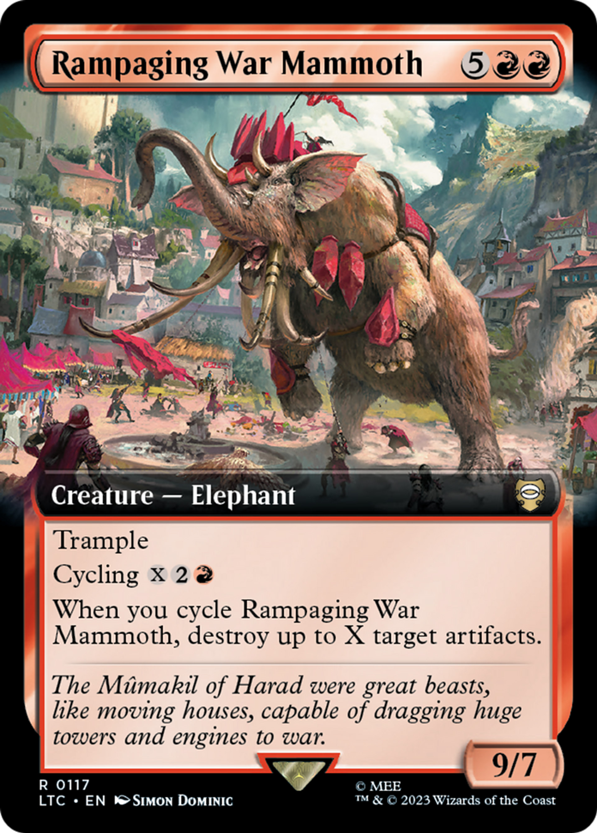 Rampaging War Mammoth — Tales of Middle-earth Commander — Magic: The Gathering
