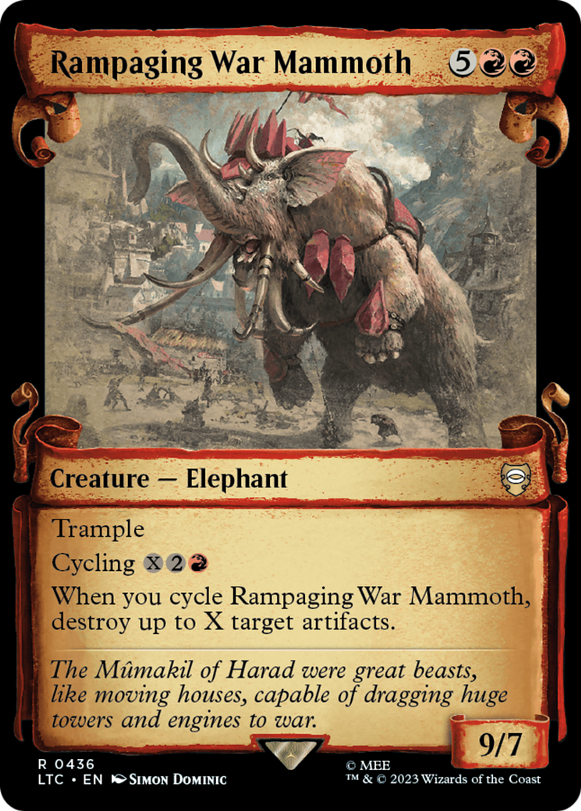 Rampaging War Mammoth — Tales of Middle-earth Commander — Magic: The Gathering