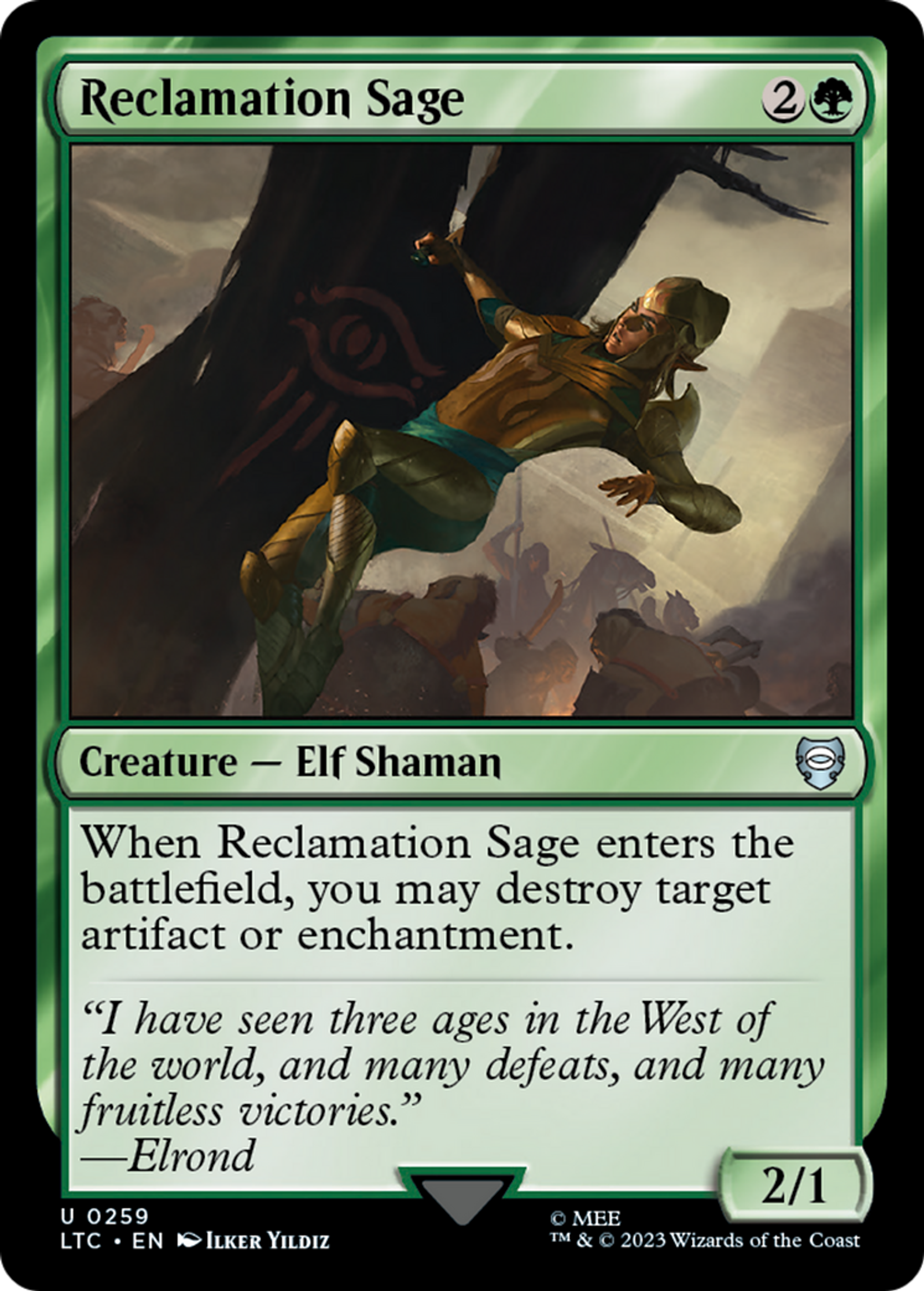 Reclamation Sage — Tales of Middle-earth Commander — Magic: The Gathering