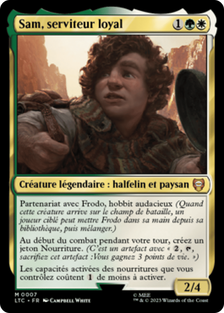 Sam, serviteur loyal — Tales of Middle-earth Commander — Magic: The Gathering