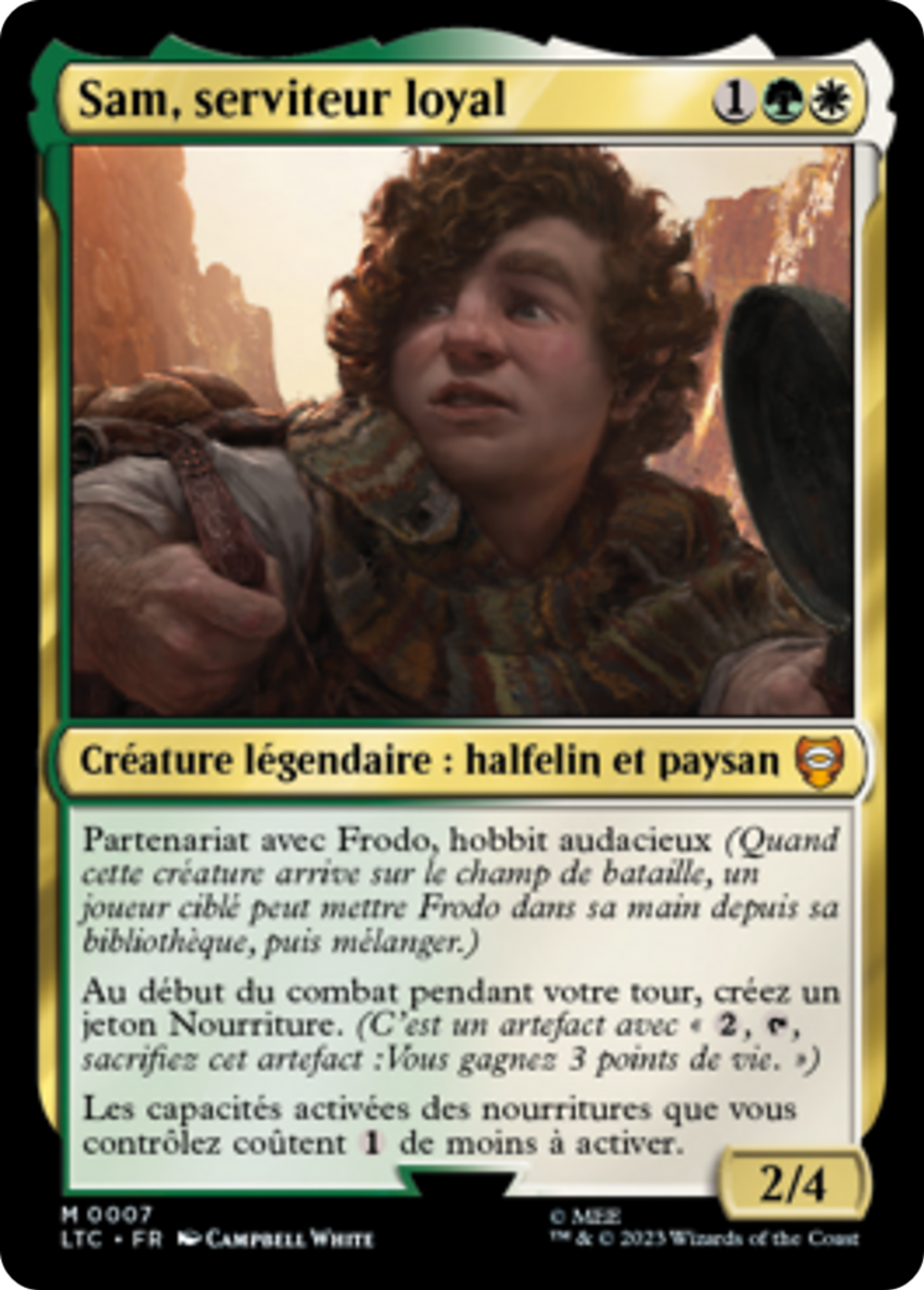 Sam, serviteur loyal — Tales of Middle-earth Commander — Magic: The Gathering