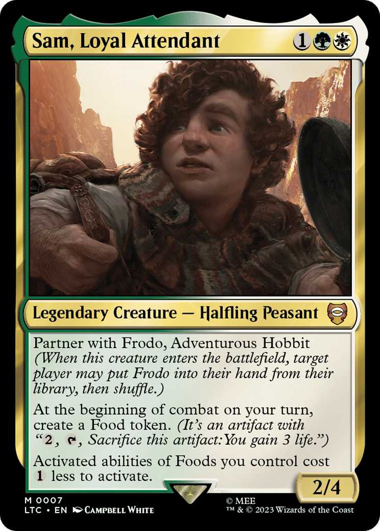 Sam, Loyal Attendant — Tales of Middle-earth Commander — Magic: The Gathering