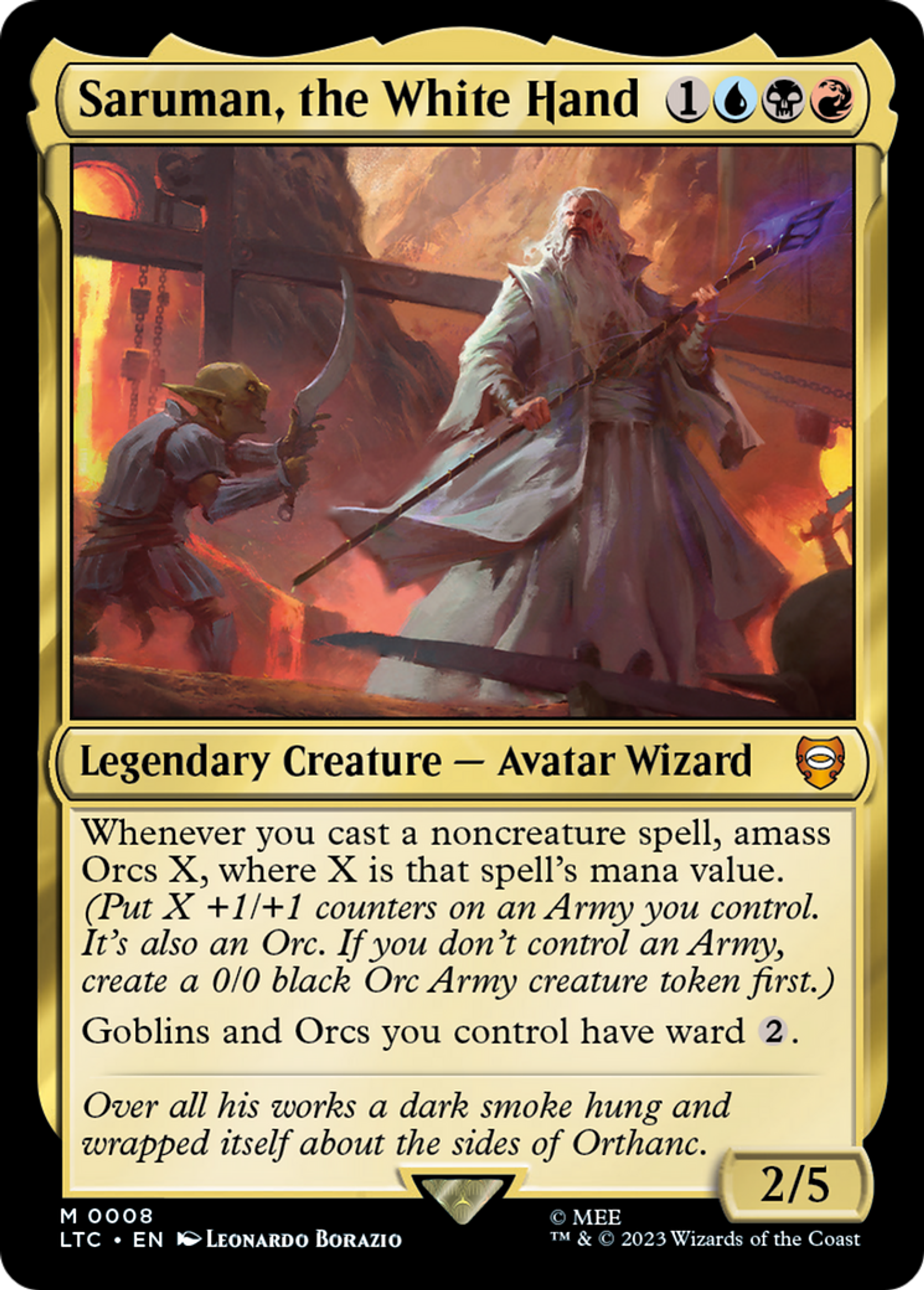 Saruman, the White Hand — Tales of Middle-earth Commander — Magic: The Gathering