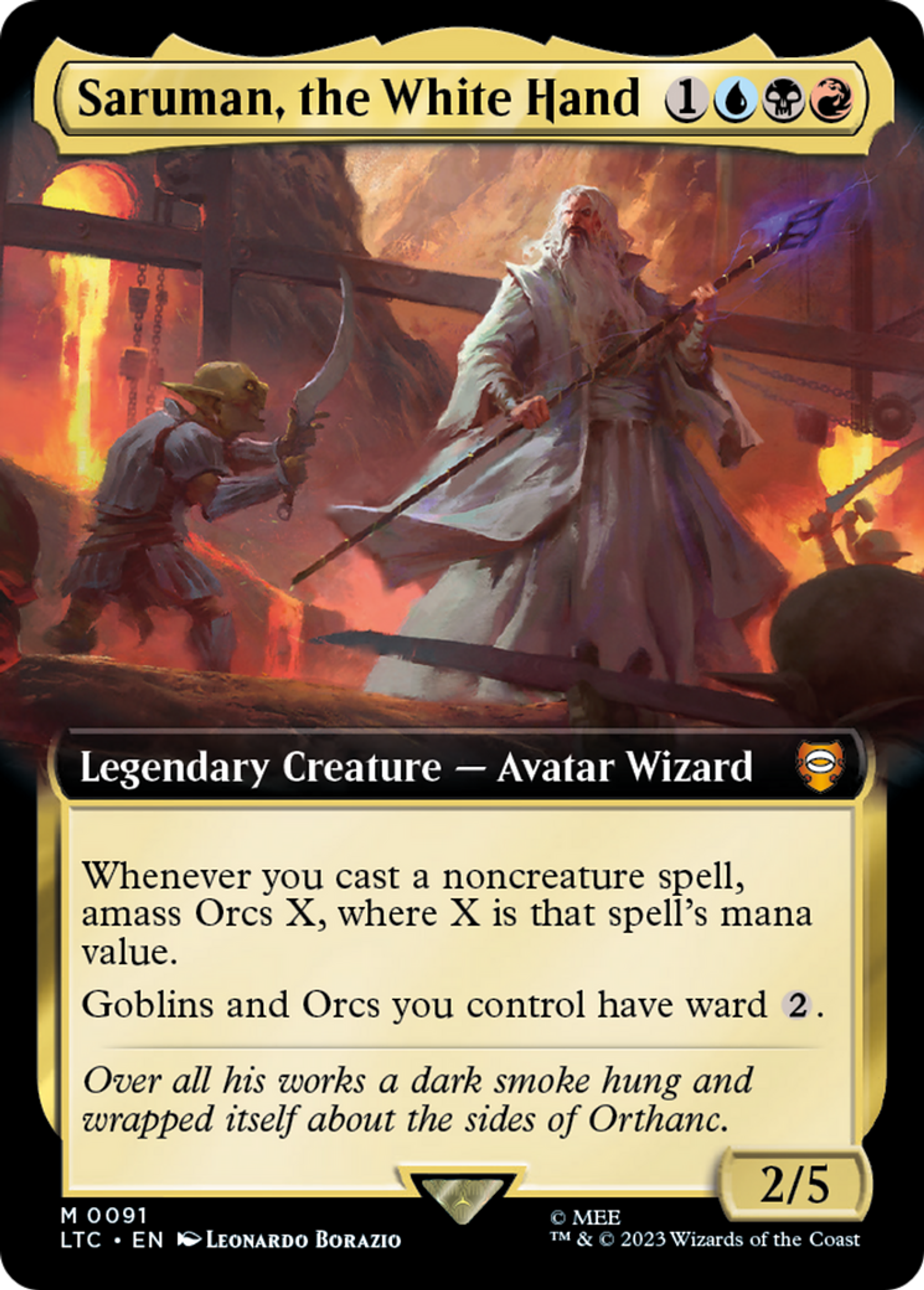 Saruman, the White Hand — Tales of Middle-earth Commander — Magic: The Gathering