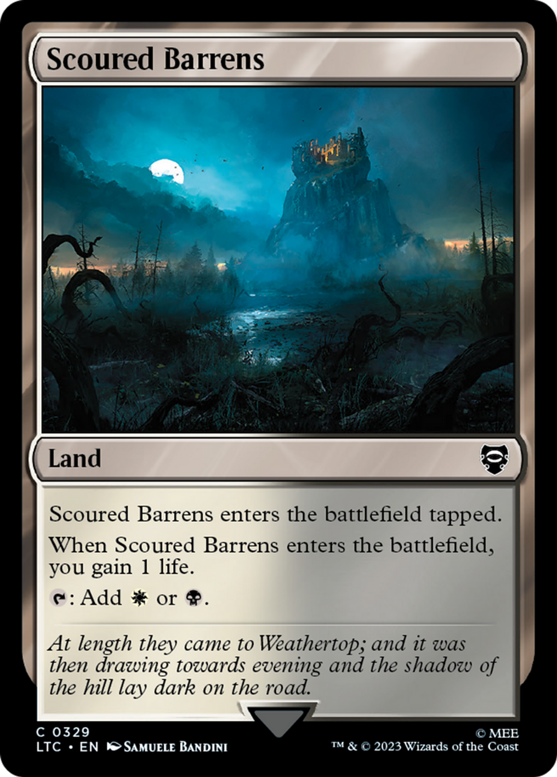 Scoured Barrens — Tales of Middle-earth Commander — Magic: The Gathering