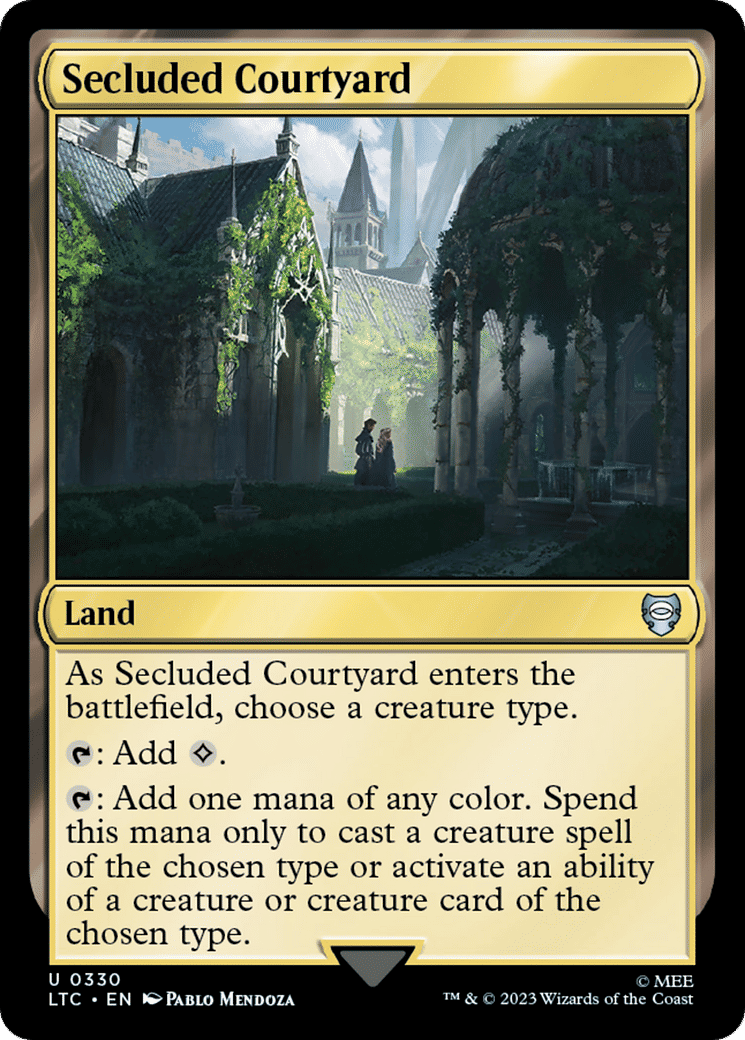 Secluded Courtyard — Tales of Middle-earth Commander — Magic: The Gathering