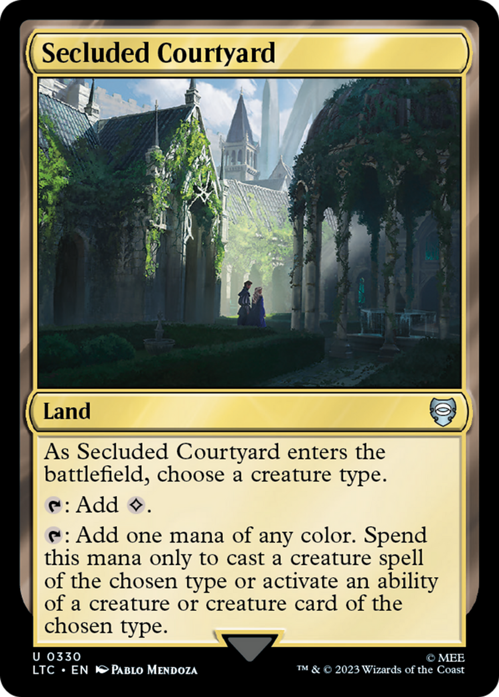 Secluded Courtyard — Tales of Middle-earth Commander — Magic: The Gathering