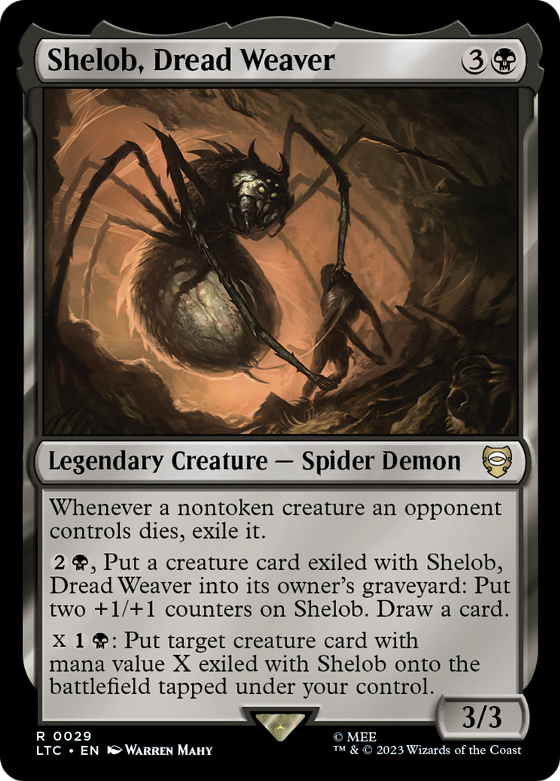 Shelob, Dread Weaver — Tales of Middle-earth Commander — Magic: The Gathering